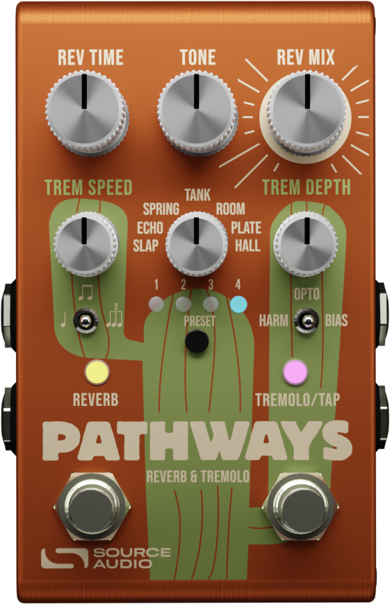 Source Audio Pathways Reverb + Tremolo Pedal