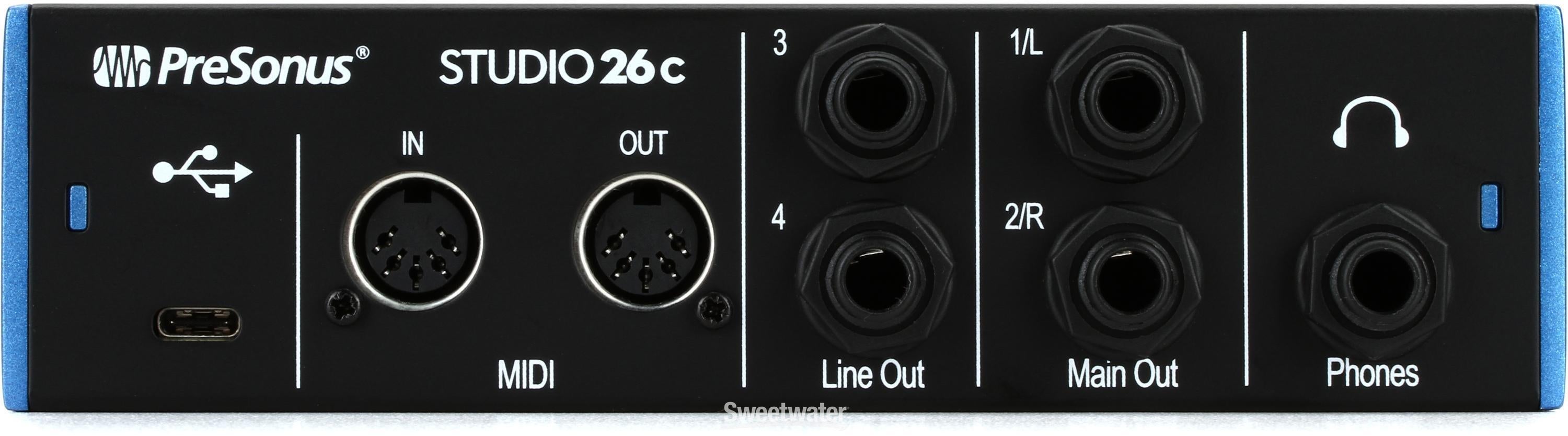 PreSonus Studio 26c USB-C Audio Interface | Sweetwater