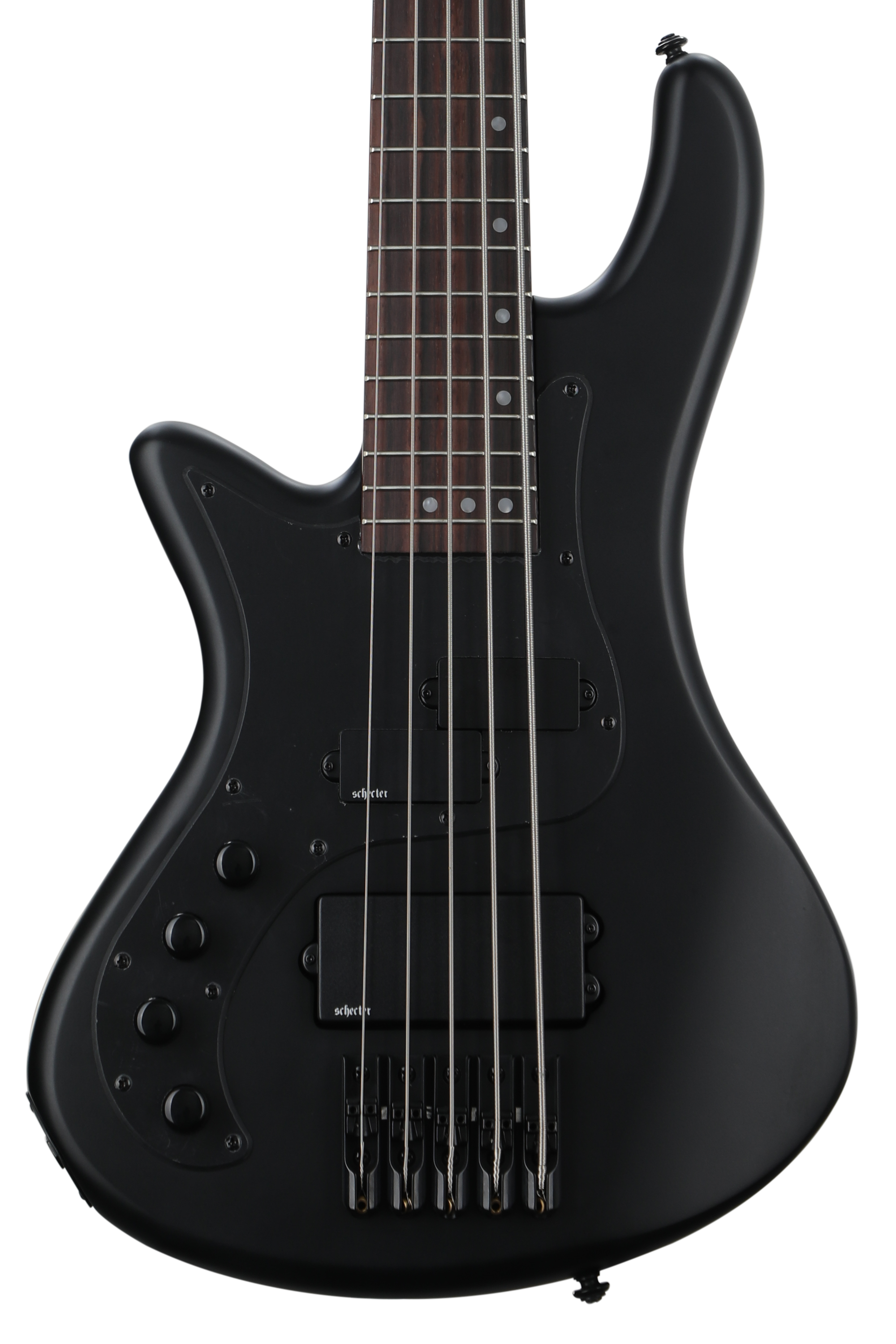 Schecter Stiletto Stealth 5 Left-handed Bass Guitar - Satin