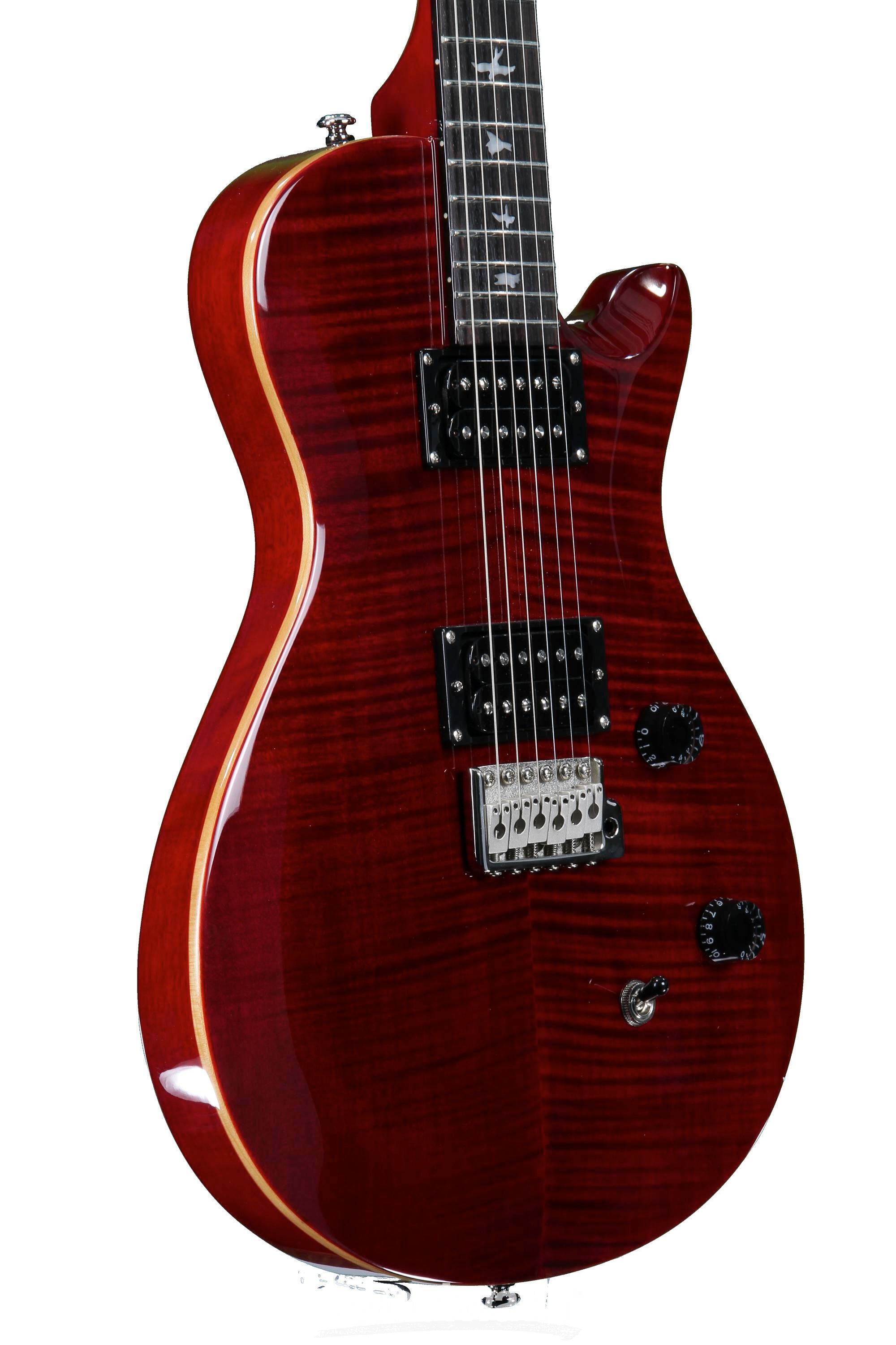 PRS SE Singlecut Tremolo - Scarlet Red with Birds