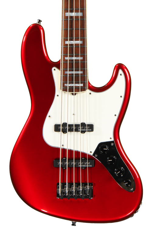 Fender Custom Shop Custom Classic Jazz Bass V Special - Candy Apple Red