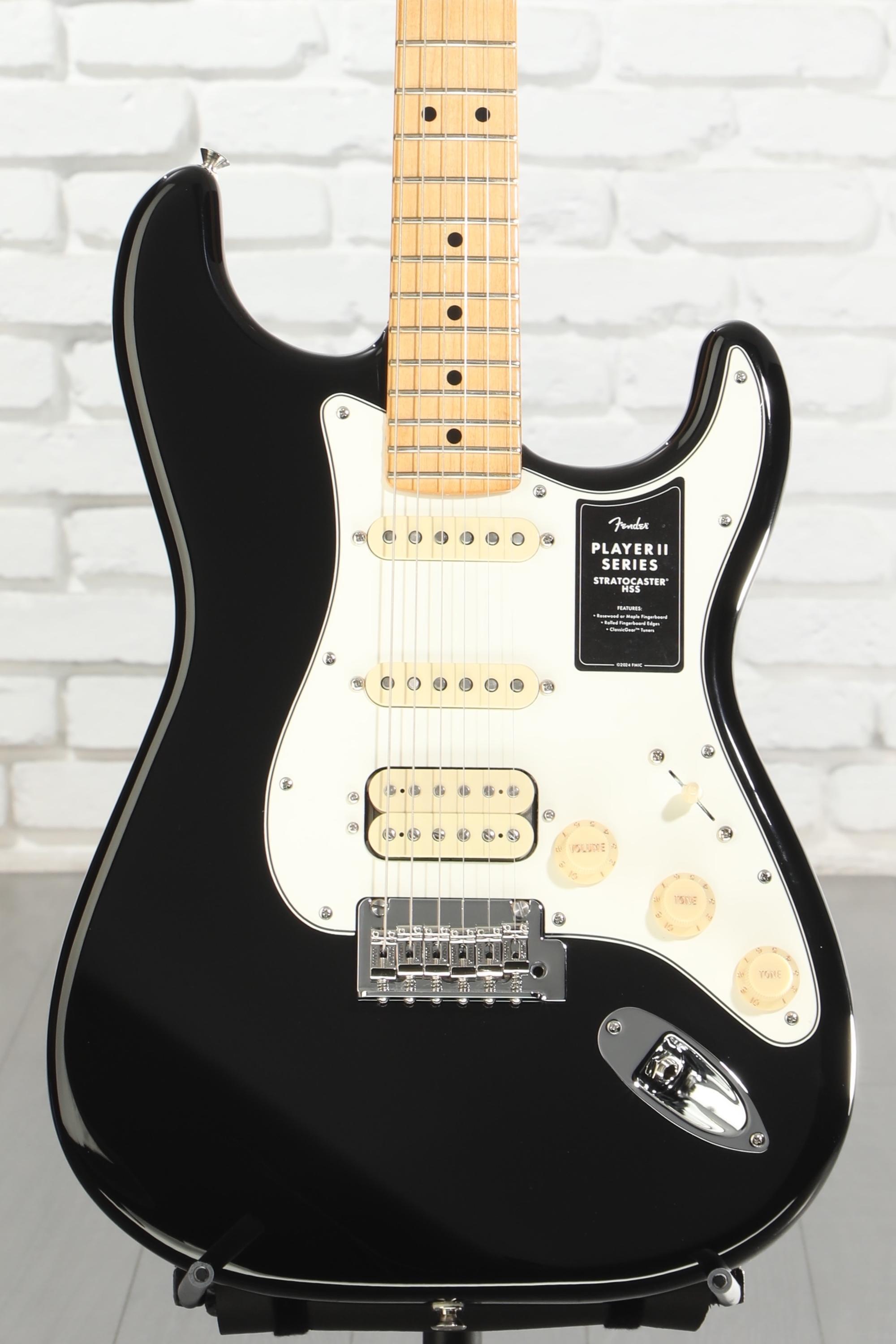 Fender Player II Stratocaster HSS Electric Guitar - Black with