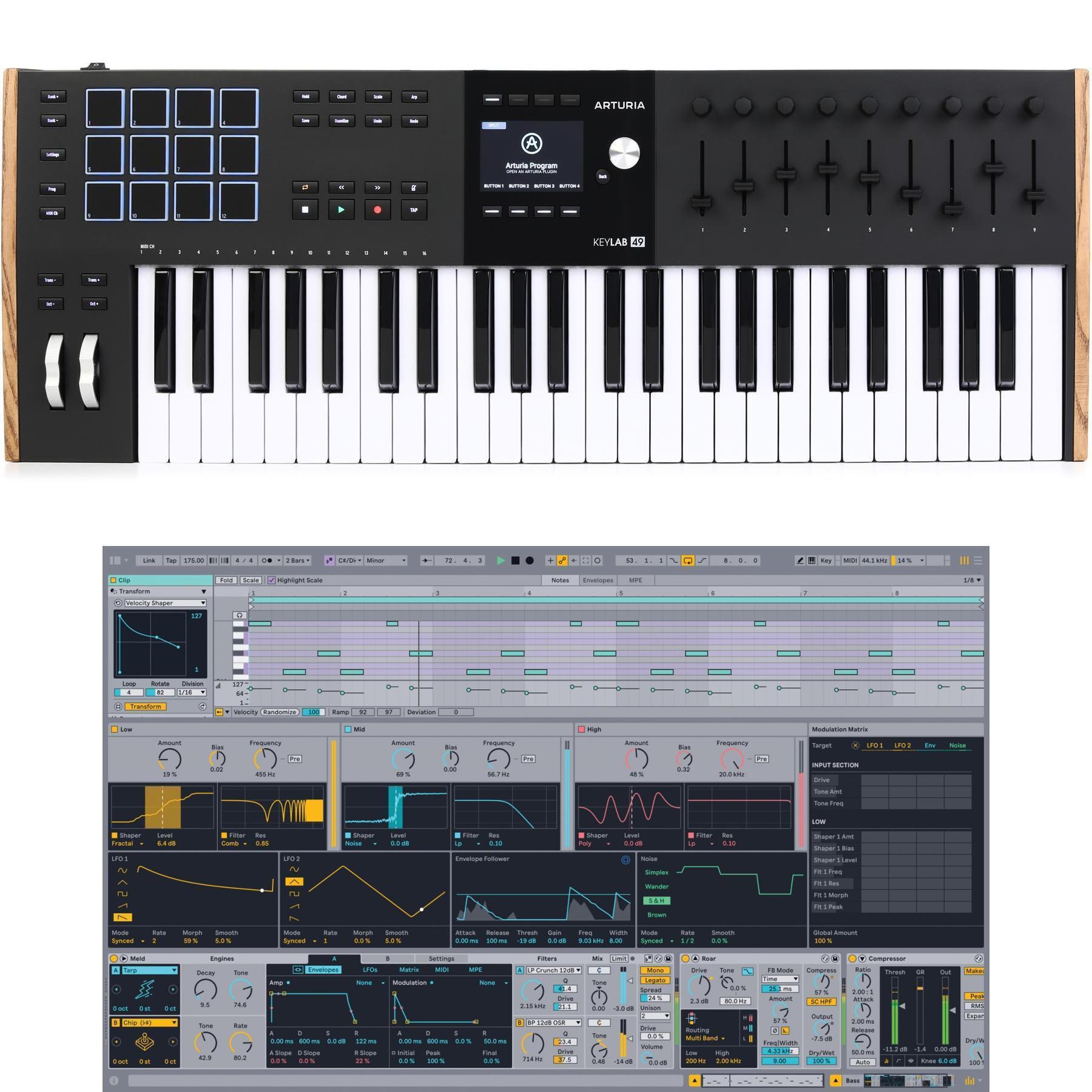 Photo of Arturia KeyLab 49 mk3 49-key Keyboard Controller with Ableton Live 12 Standard - Black