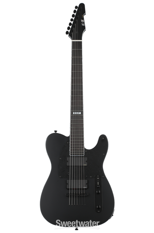 ESP E-II T-B7 Baritone Electric Guitar - Black Satin