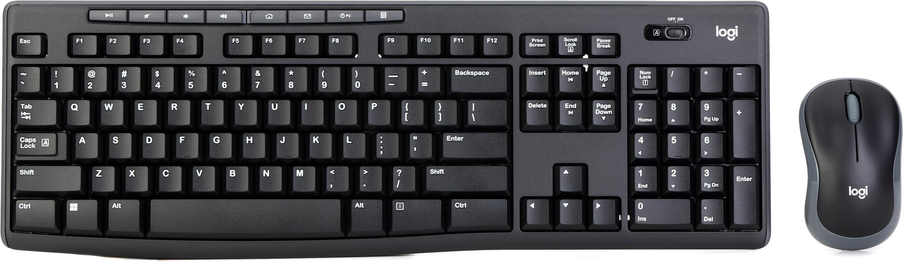 Logitech MK270 Wireless Keyboard and Mouse Combo Black Sweetwater
