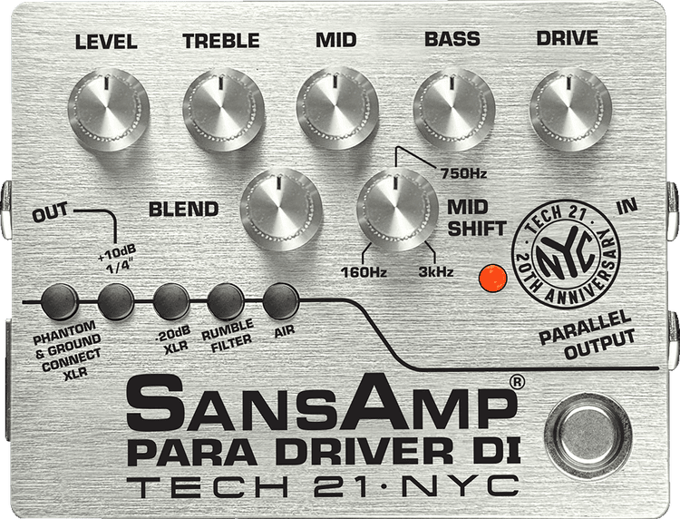 TECH21｜SANSAMP PARA D DI Paradriver DI – Tech 21 NYC