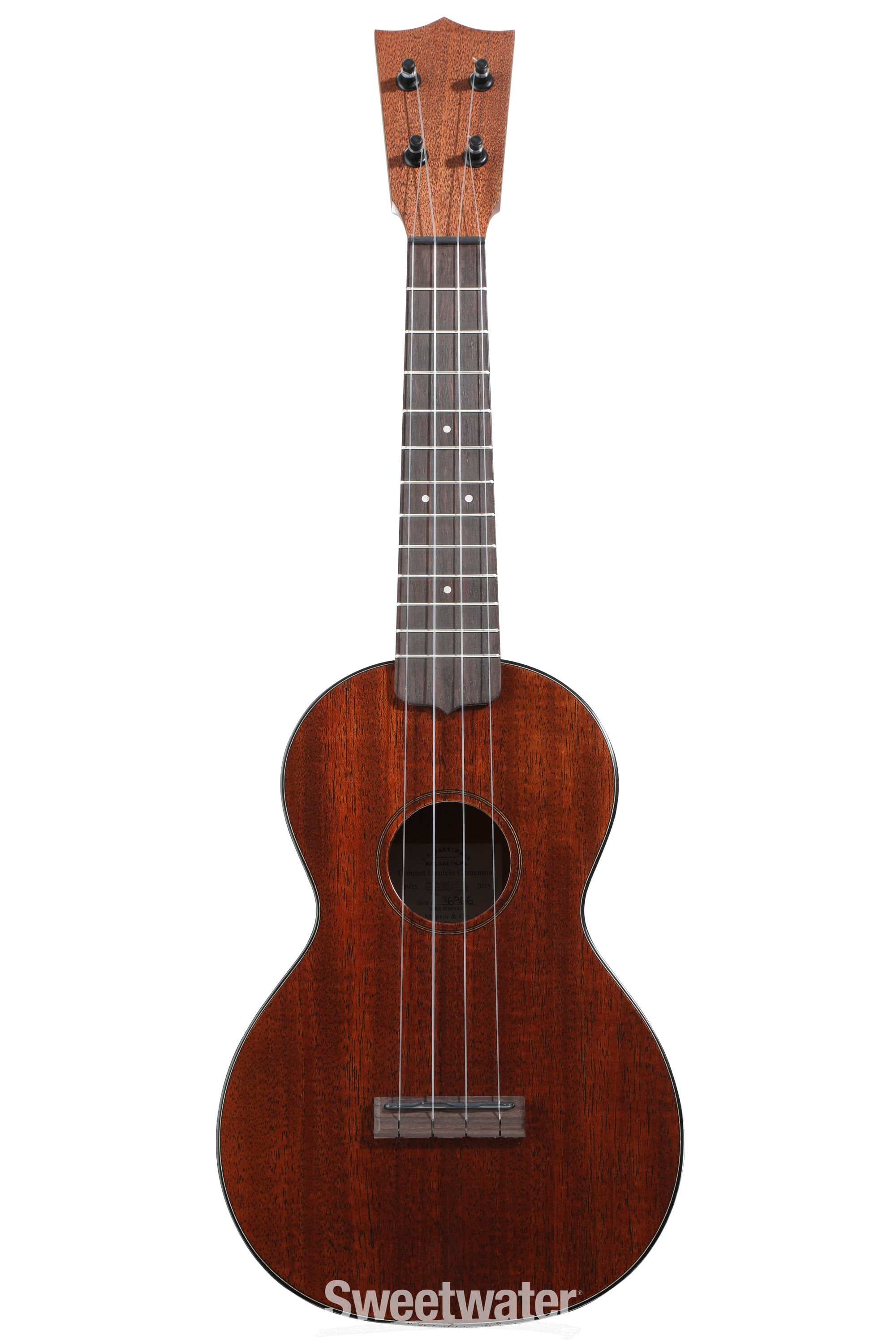Martin Centennial Concert Ukulele - Natural Dark Mahogany | Sweetwater