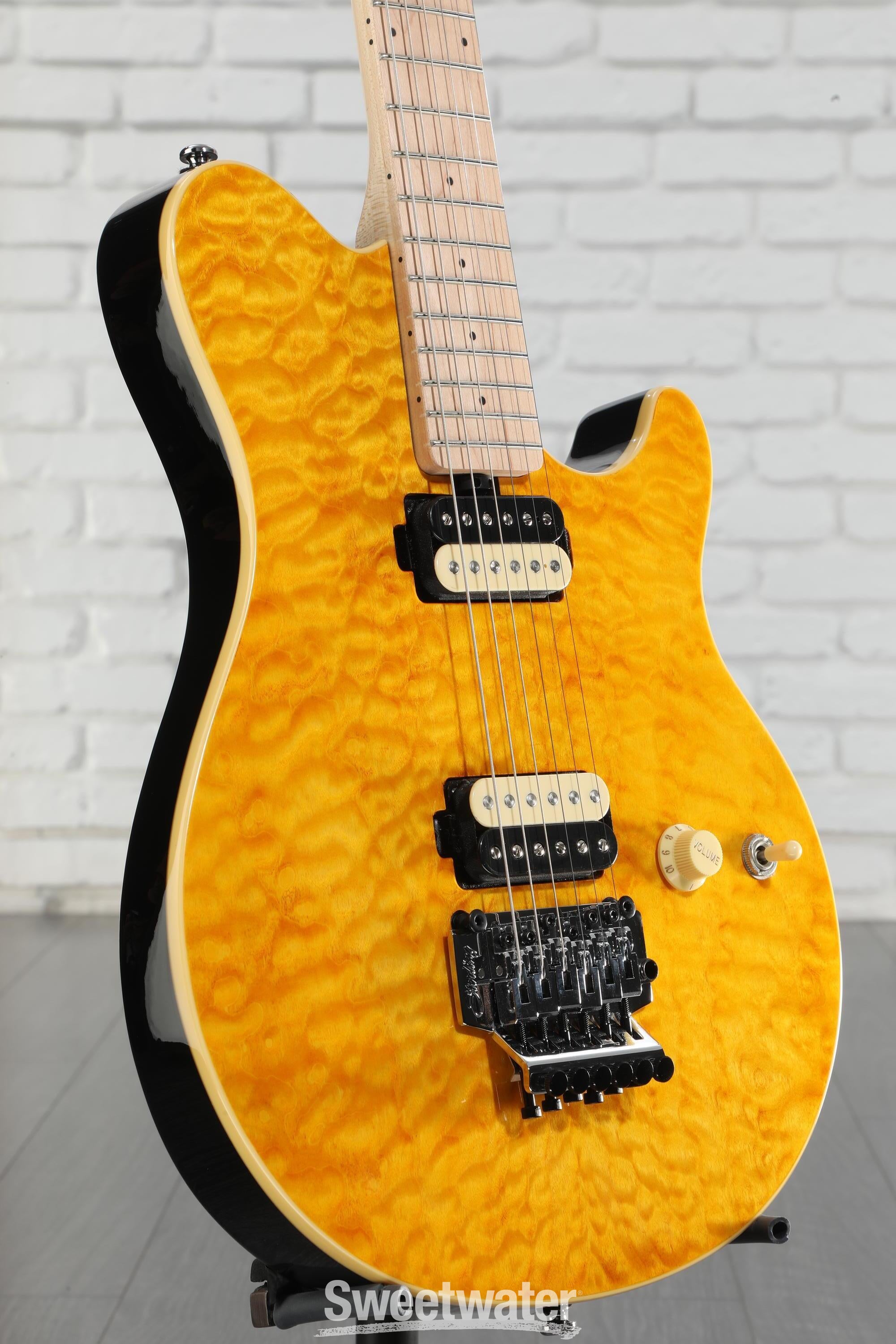 Sterling By Music Man Axis Quilted Maple Electric Guitar - Trans