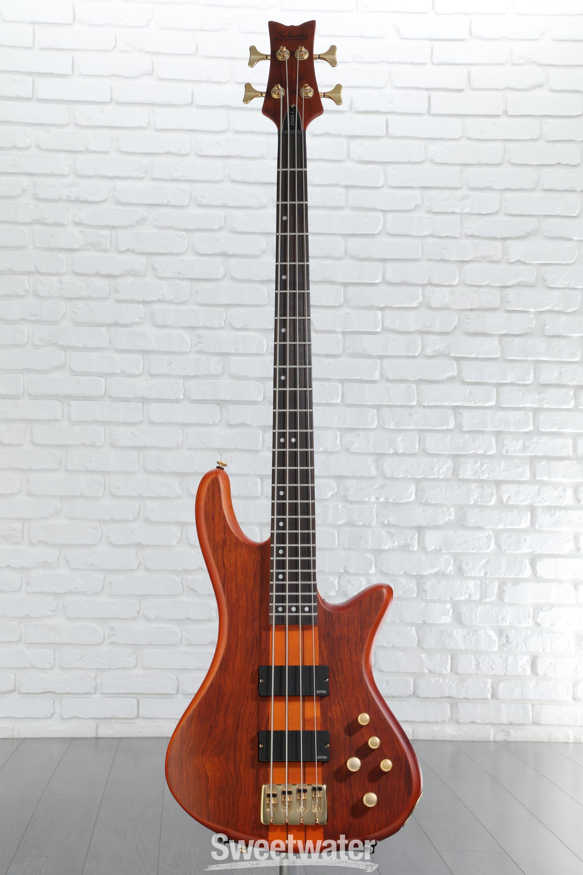 Schecter Stiletto Studio 4 Bass Guitar - Honey Satin