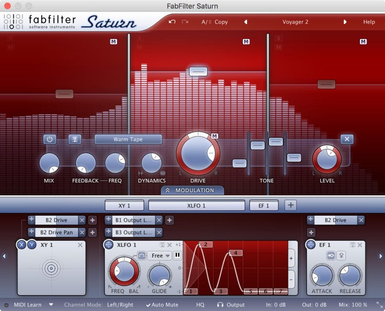 FabFilter Saturn 2 Saturation and Distortion Plug-in