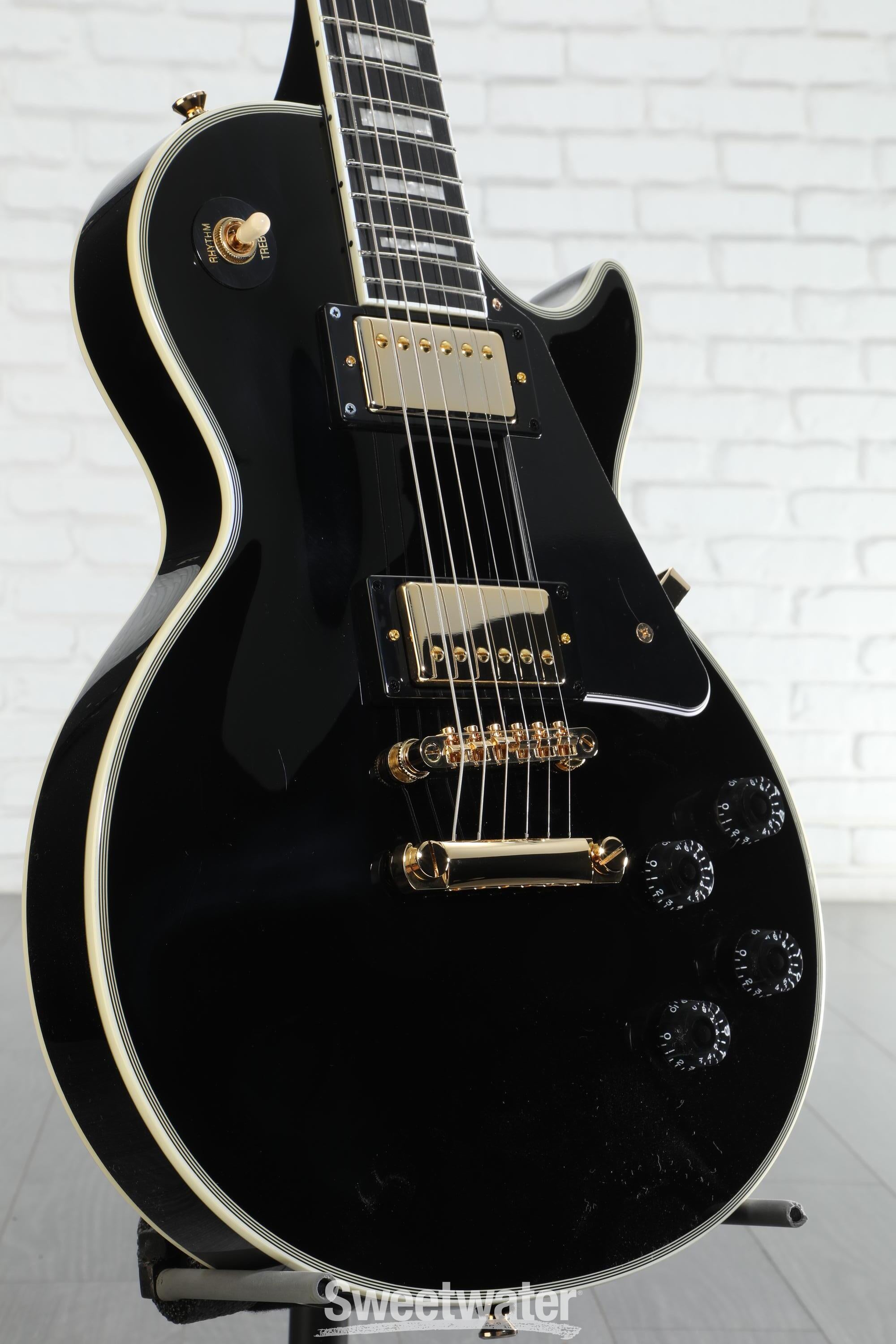 Epiphone Les Paul Custom Electric Guitar - Ebony | Sweetwater