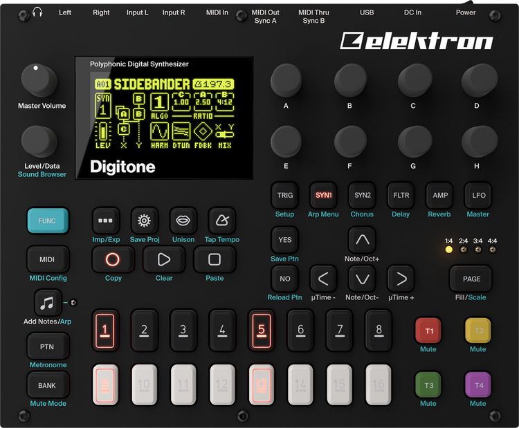 Elektron Digitone 8-voice Digital Synthesizer with Sequencer