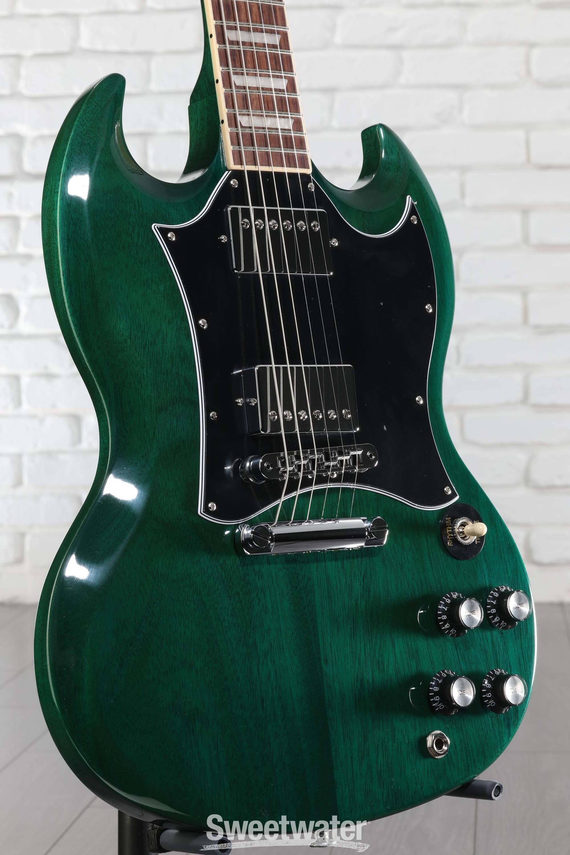 Gibson SG Standard Electric Guitar - Transparent Teal | Sweetwater