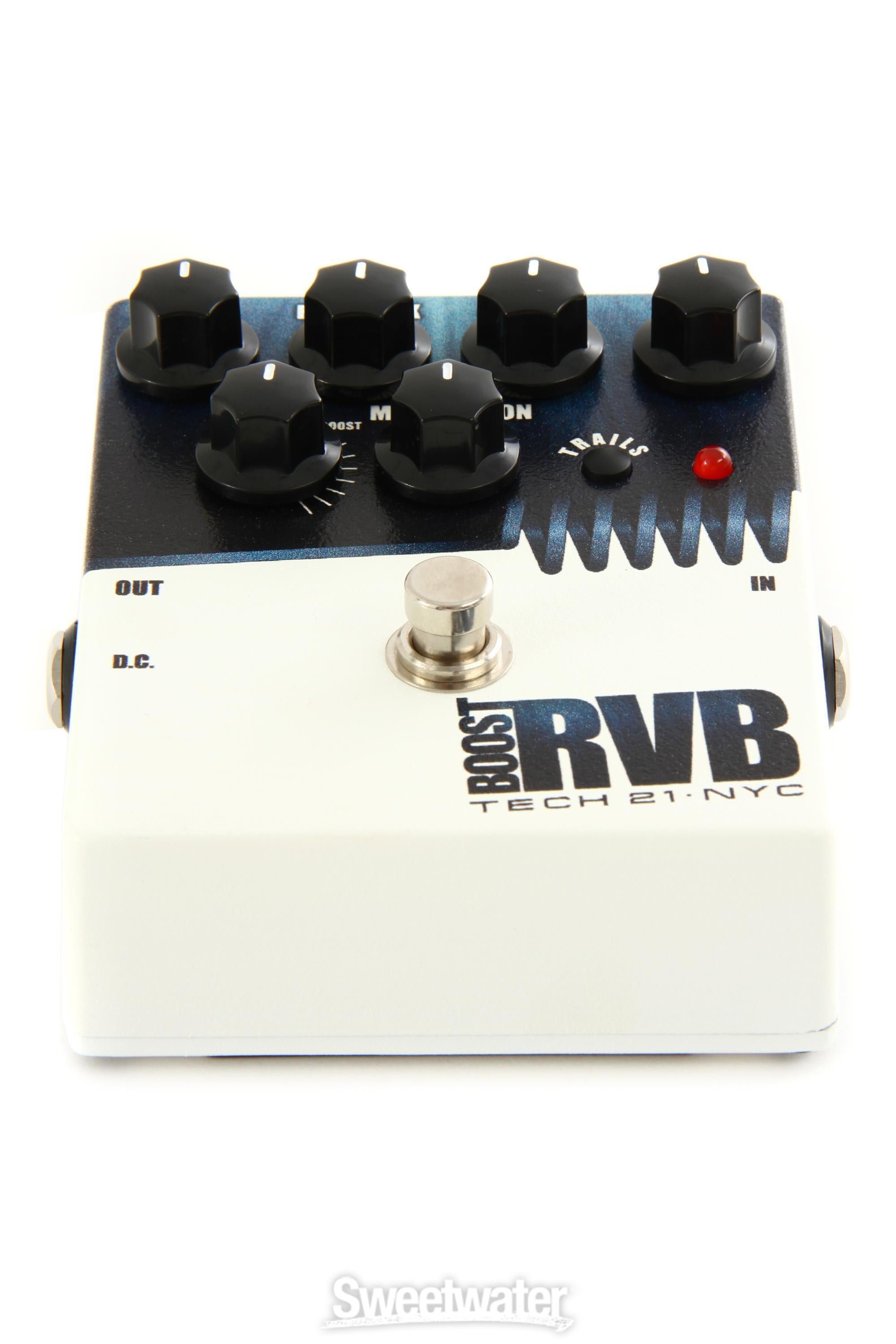 Tech 21 Boost R.V.B. Reverb Pedal with Boost Reviews | Sweetwater