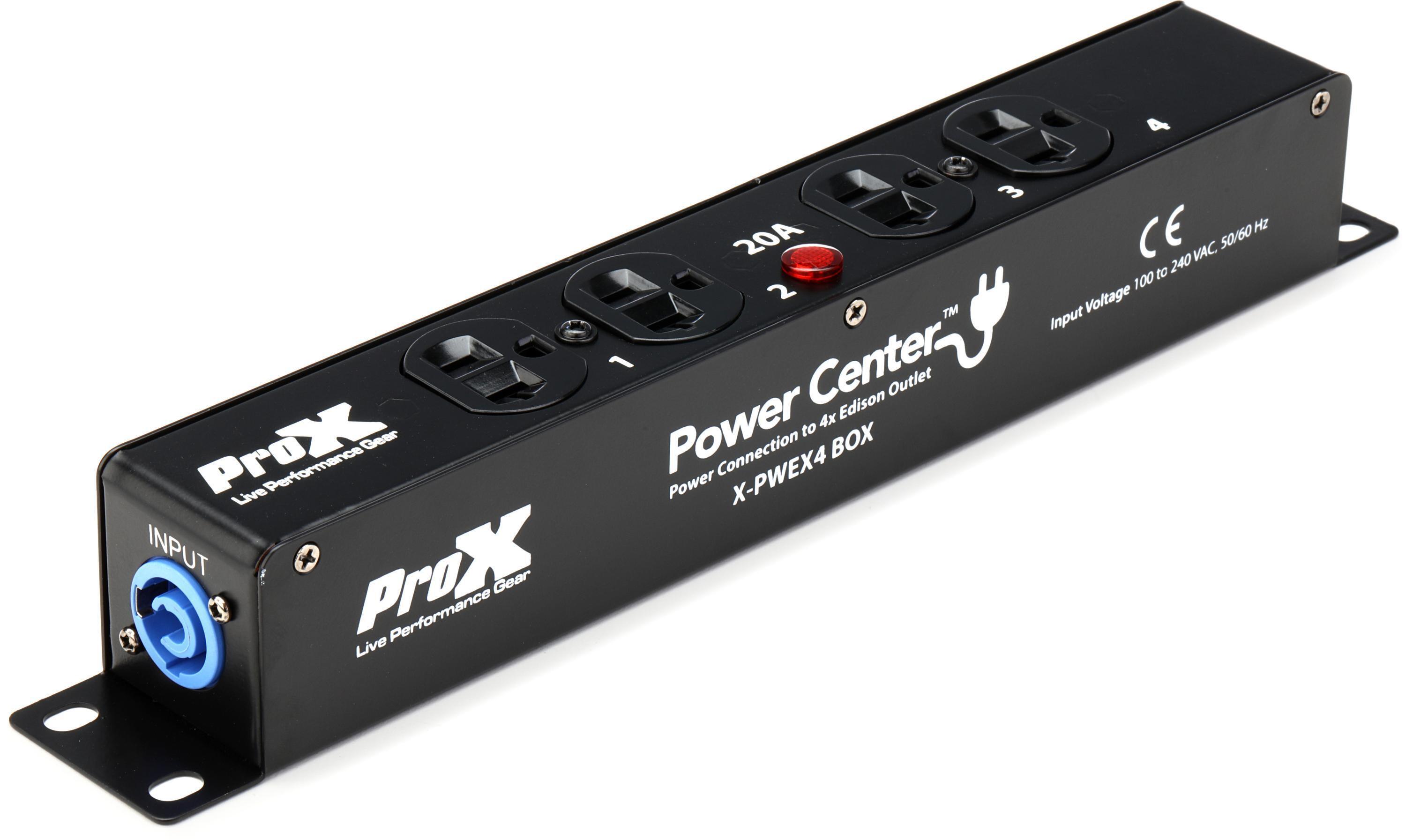 ProX Power Center X-PWEX4 BOX 4-outlet Power Strip - Slim