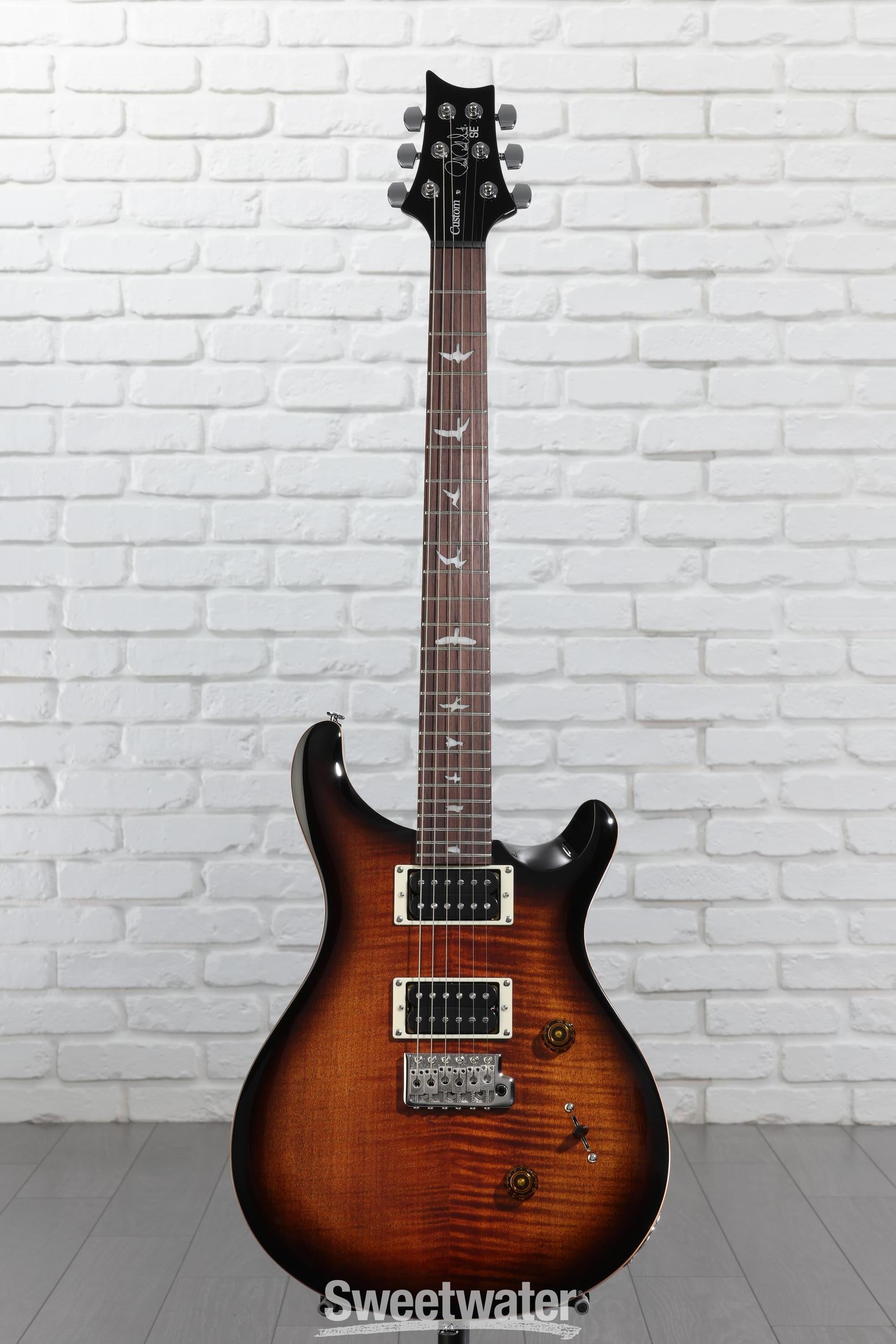 PRS SE Custom 24 Electric Guitar - Black Gold Sunburst | Sweetwater