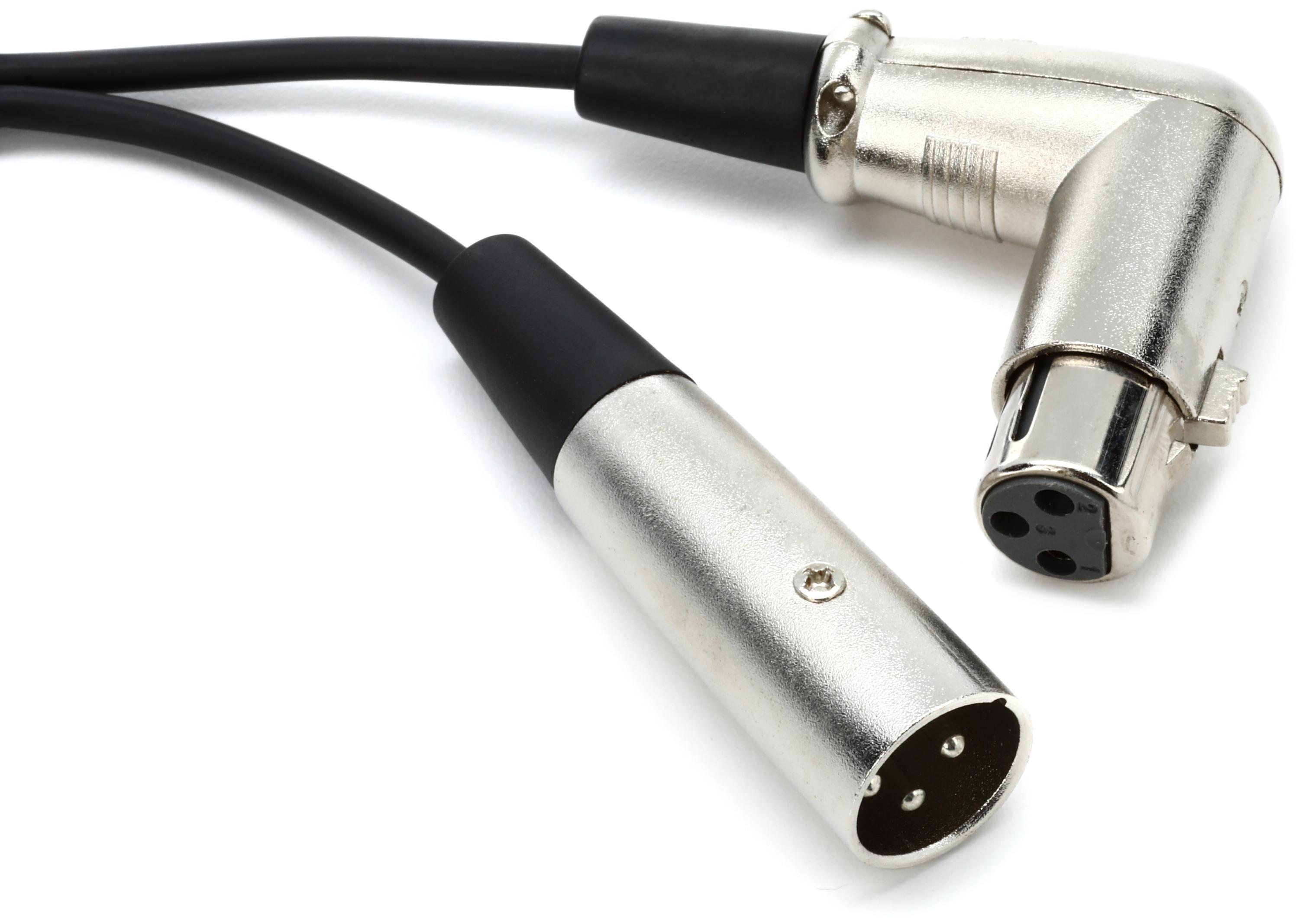 Photo of Hosa XFF-101.5 Balanced Interconnect Cable with Right-angled XLR Female End - 1.5 foot