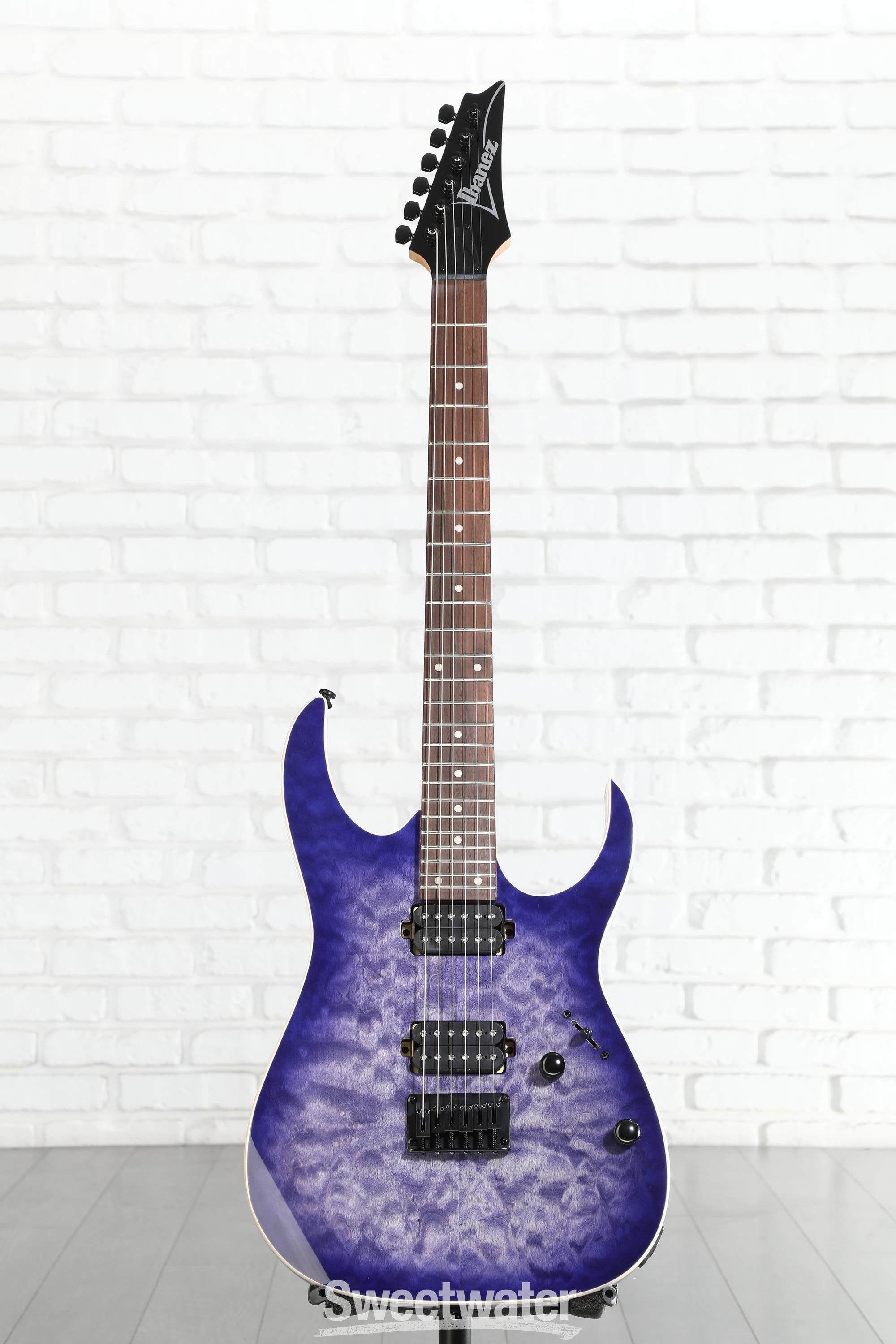 Ibanez RG421QM Electric Guitar - Cerulean Blue Burst | Sweetwater