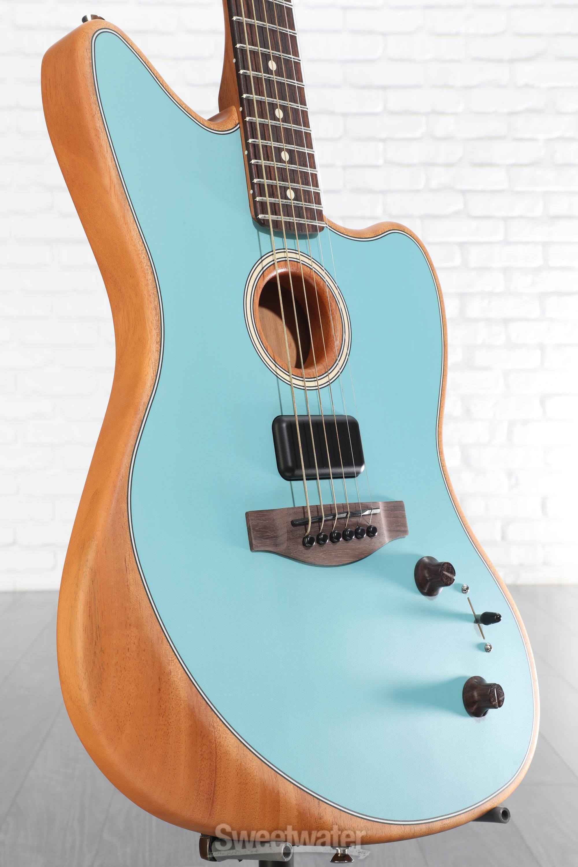 ギター Acoustasonic Player Jazzmaster Ice Blue Fender Acoustasonic Player Jazzmaster Acoustic-electric
