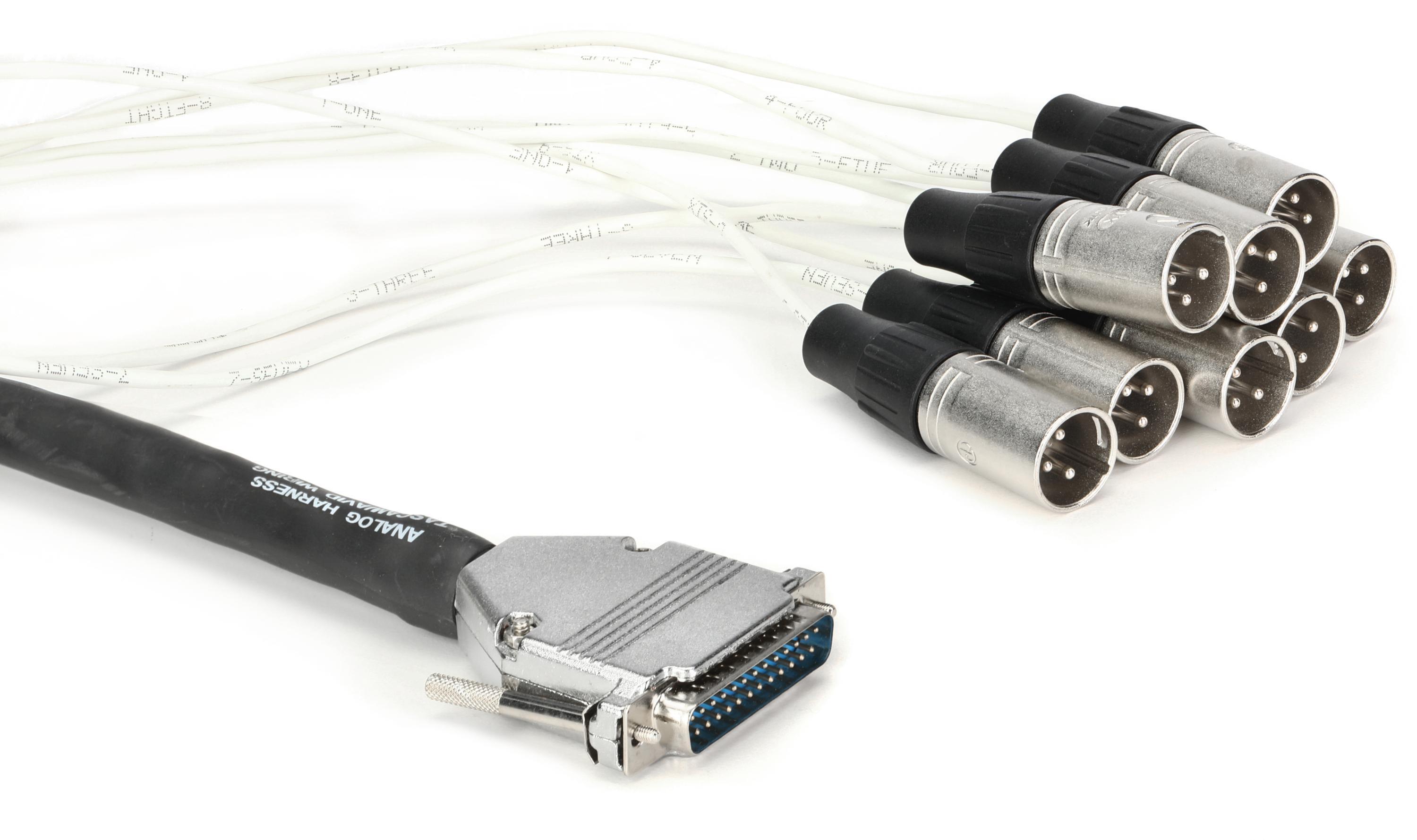 Pro Co DA88XM-5 8-channel DB25 to XLR Male Snake - 5 foot | Sweetwater