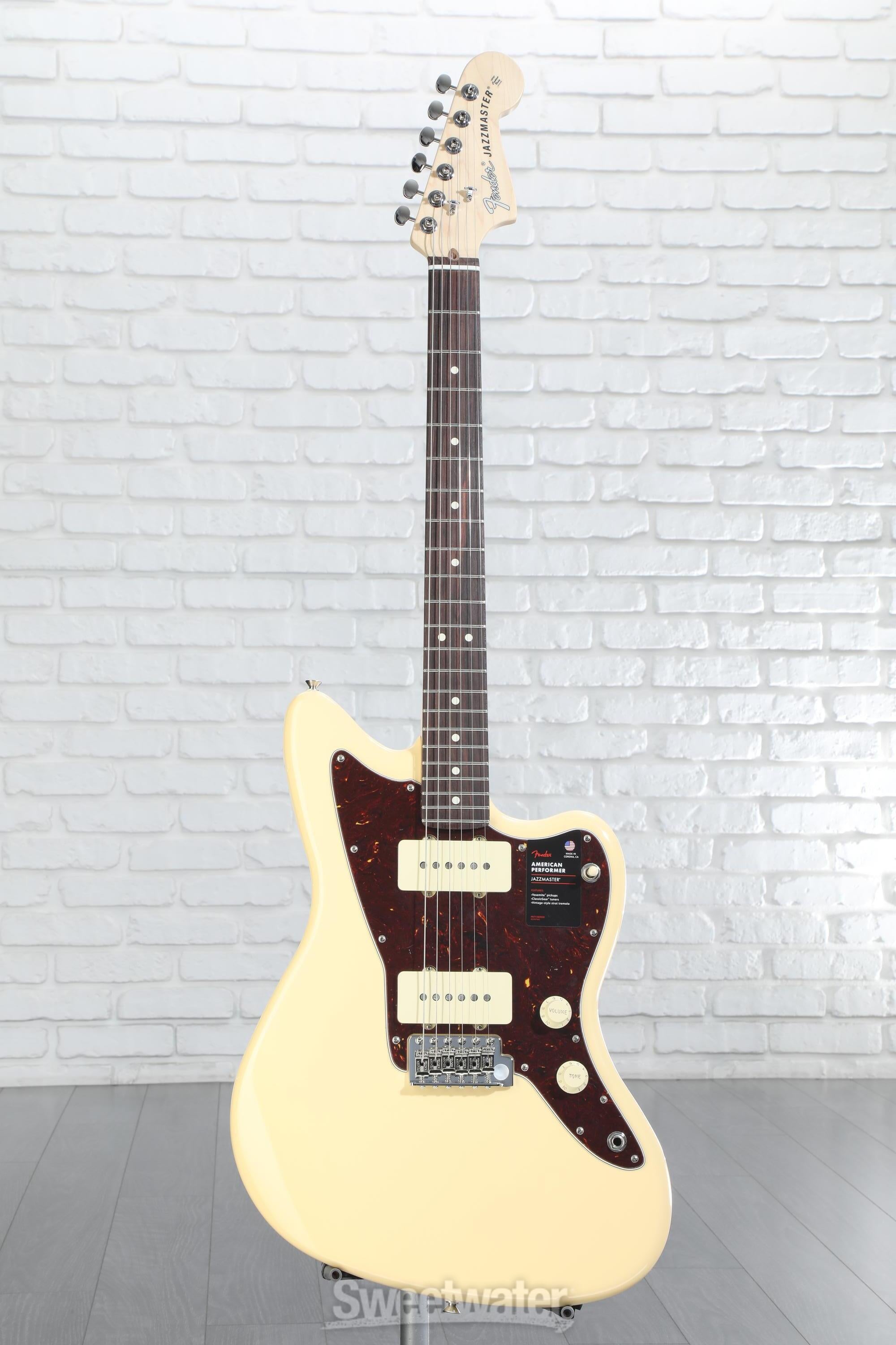 Fender American Performer Jazzmaster - Vintage White with Rosewood  Fingerboard