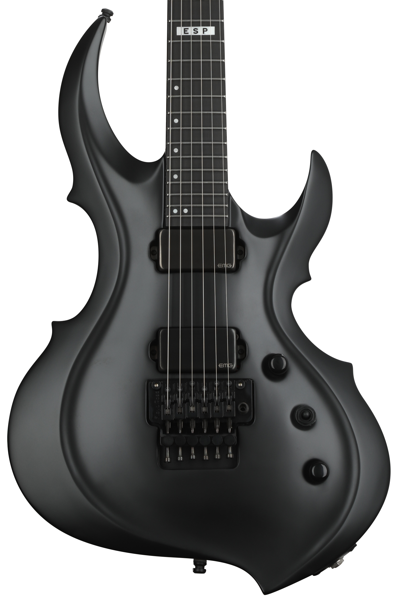ESP E-II FRX Electric Guitar - Black Satin