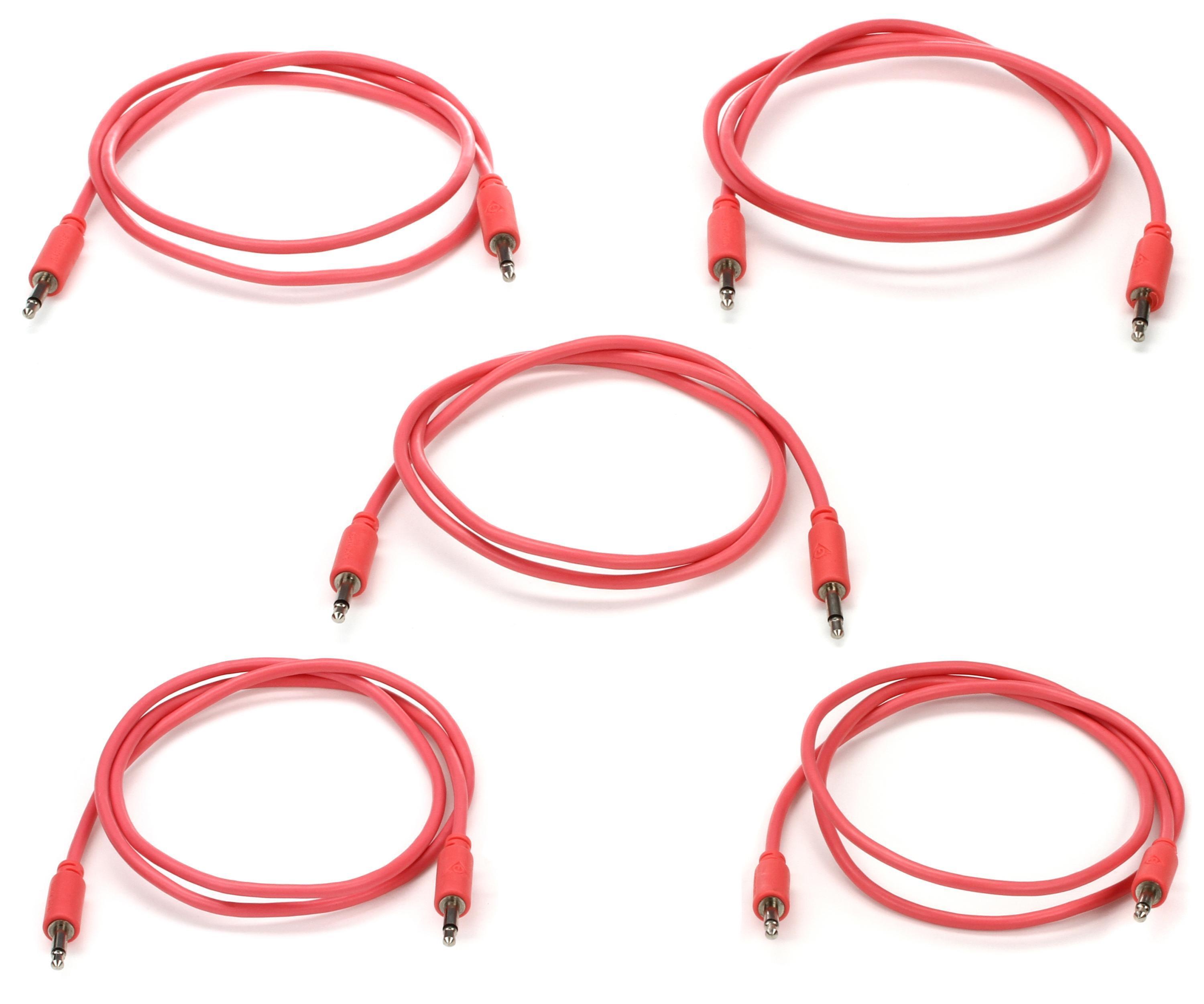 Photo of Black Market Eurorack Patch Cable 5-pack - 75cm Peach