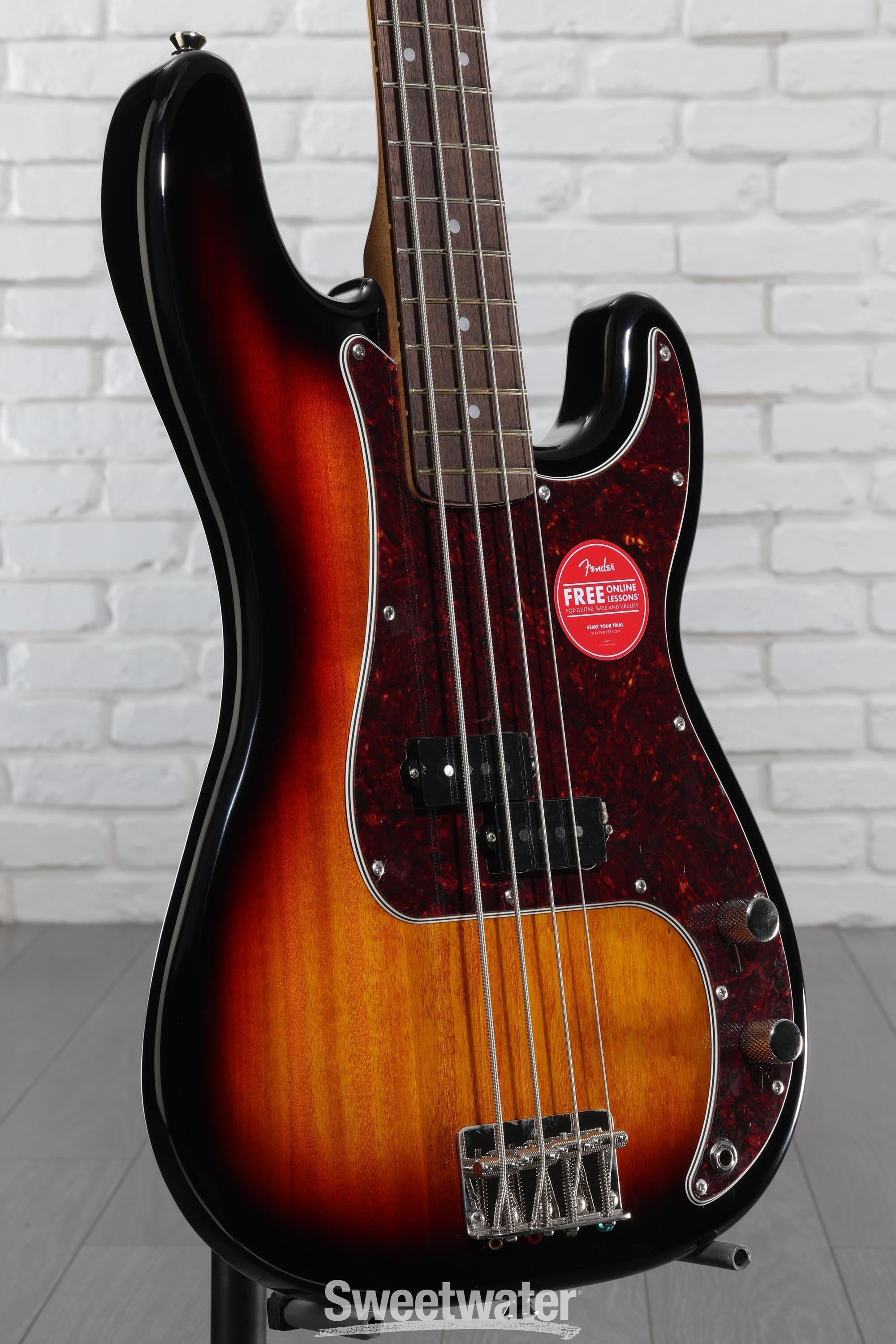 Squier Classic Vibe '60s Precision Bass - 3-Tone Sunburst | Sweetwater