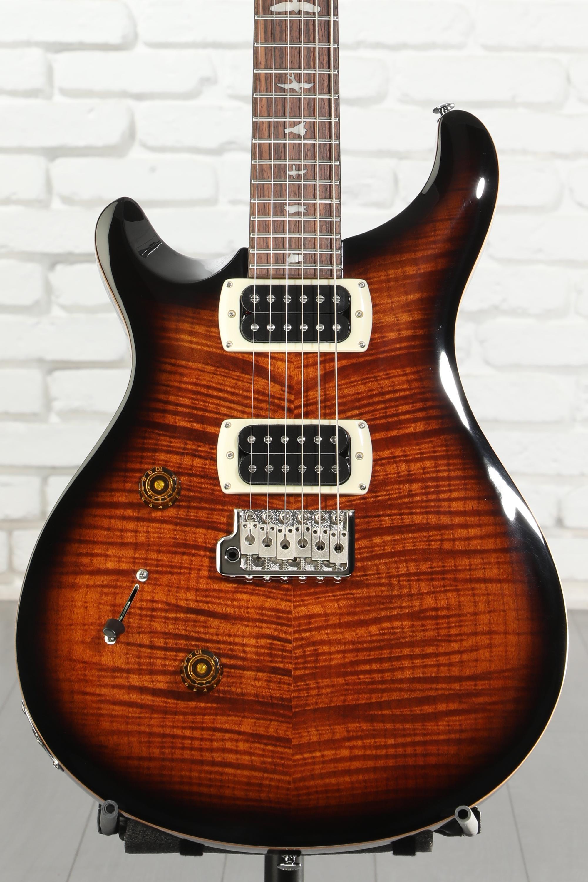 PRS SE Custom 24 Left-handed Electric Guitar - Black Gold Sunburst