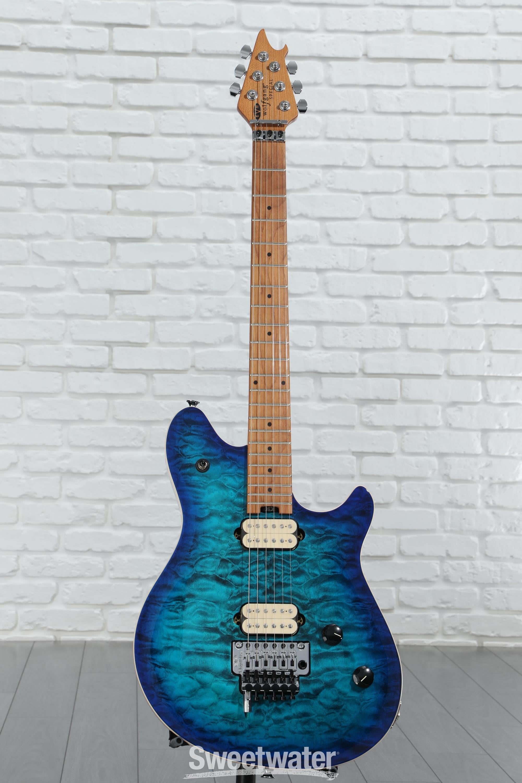 ギター EVH Wolfgang Special QM Chlorine Burst Amazon.com: EVH Wolfgang Special QM Electric Guitar - Chlorine