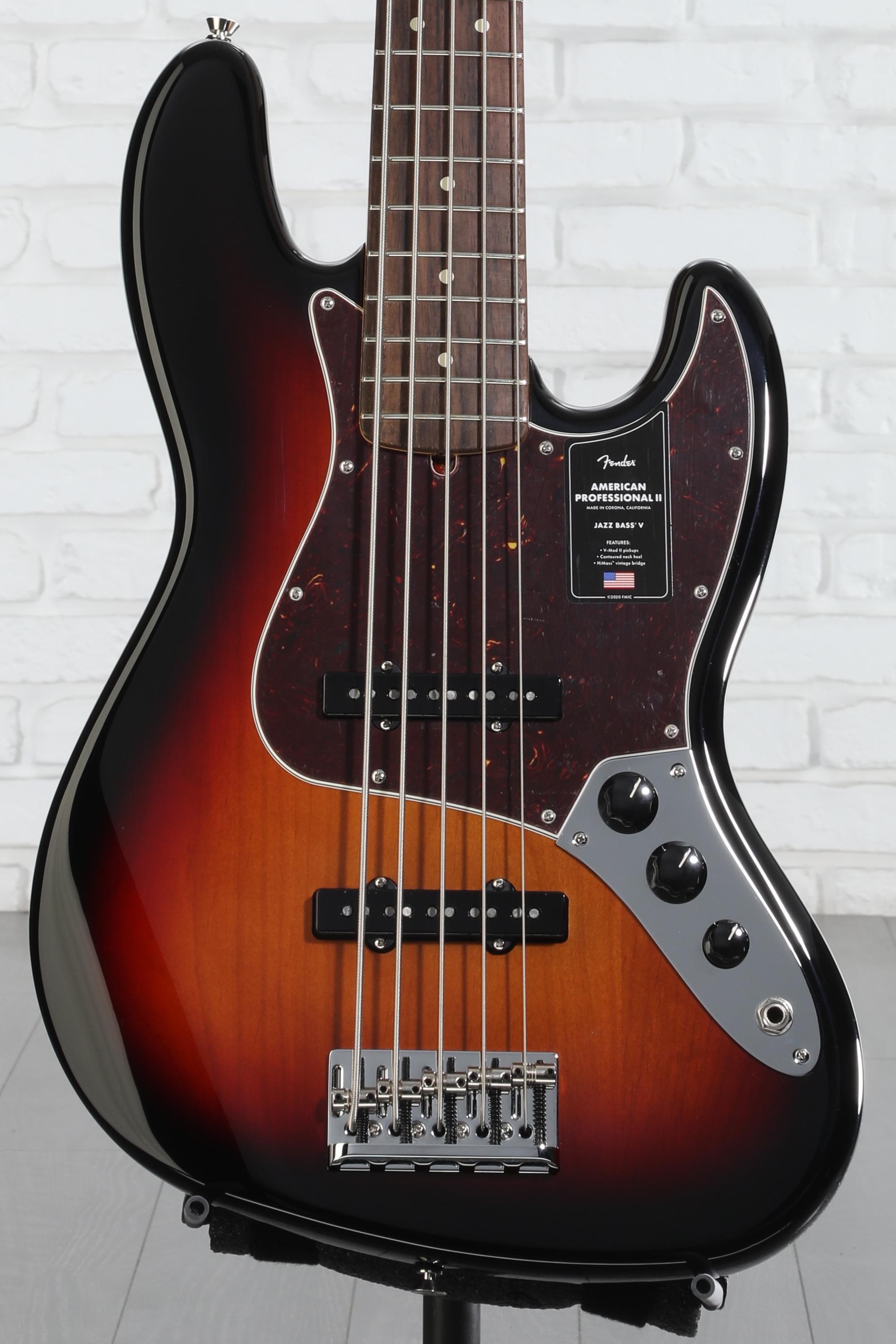 Fender American Professional II Jazz Bass V - 3 Color Sunburst