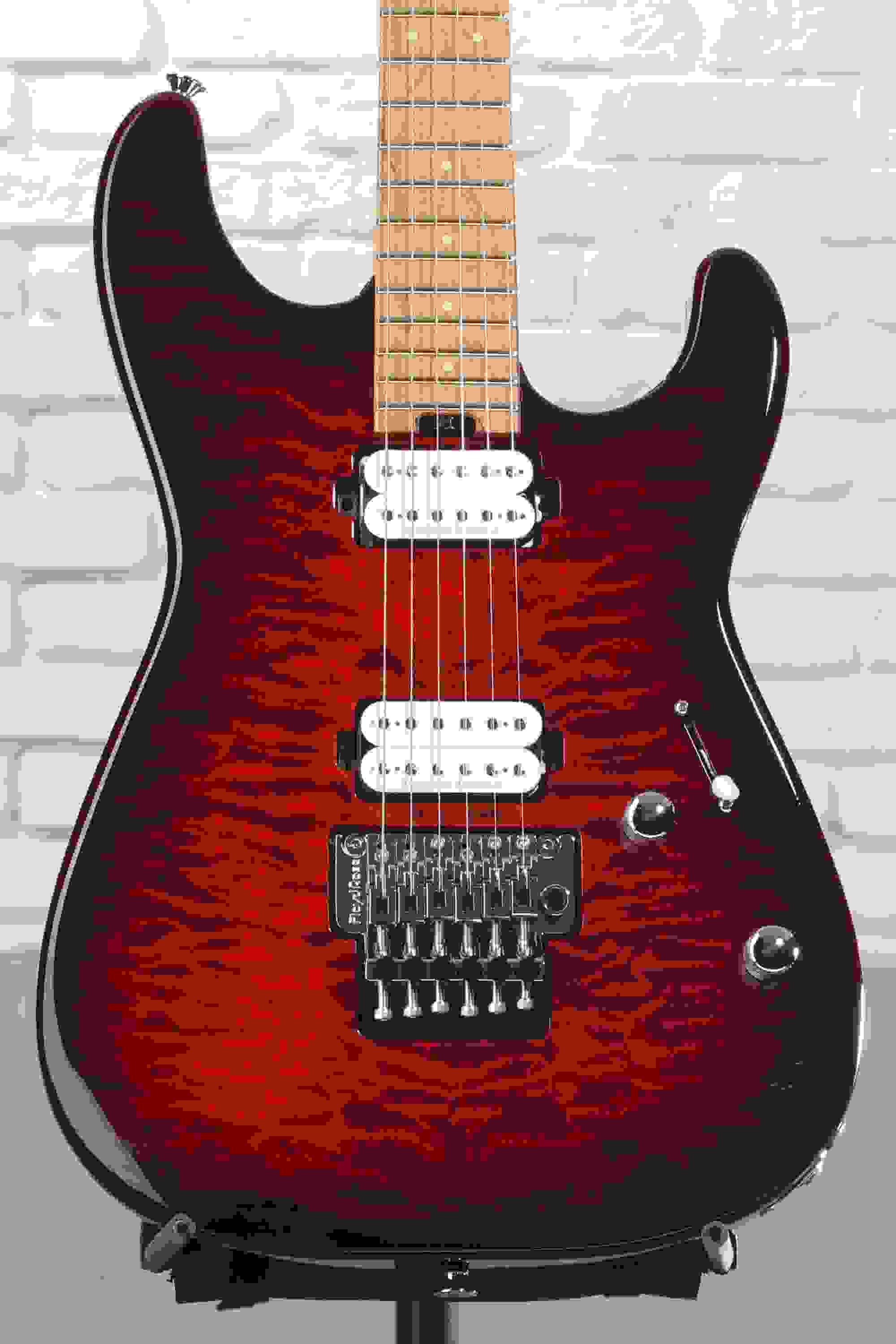 Charvel Pro-Mod Plus SD1Q HH FR Electric Guitar - Sangria Burst