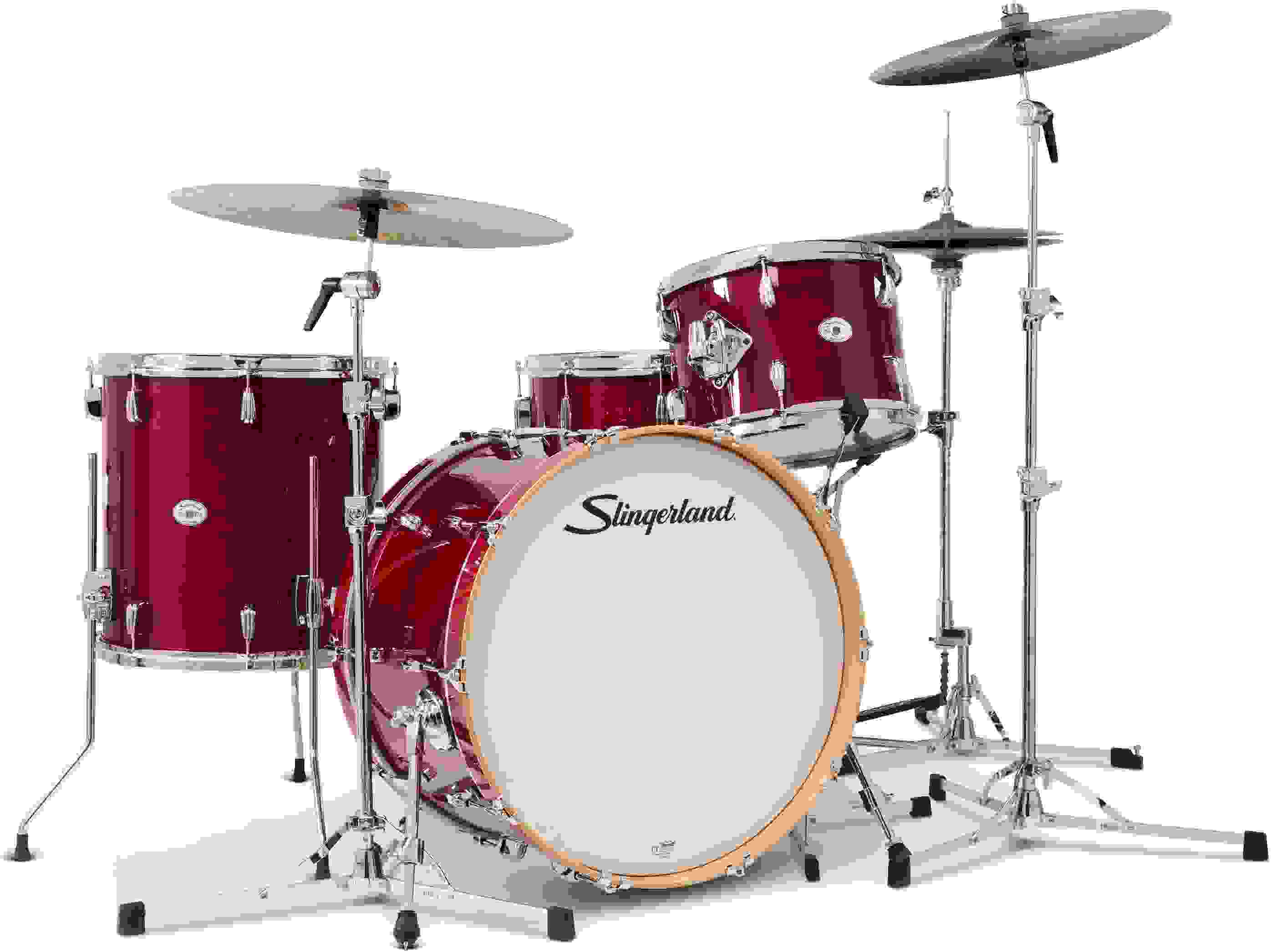 Slingerland Studio King 4-piece Shell Pack with Snare Drum - Royal Crimson Lacquer