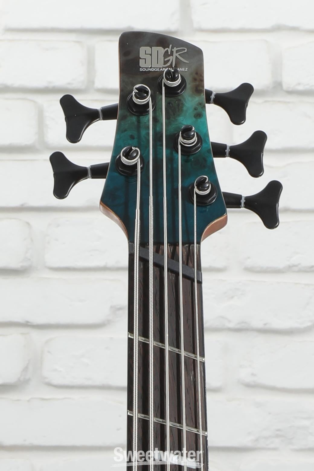 Ibanez Bass Workshop SRMS805 Multi-scale 5-string Bass Guitar - Tropical Seafloor