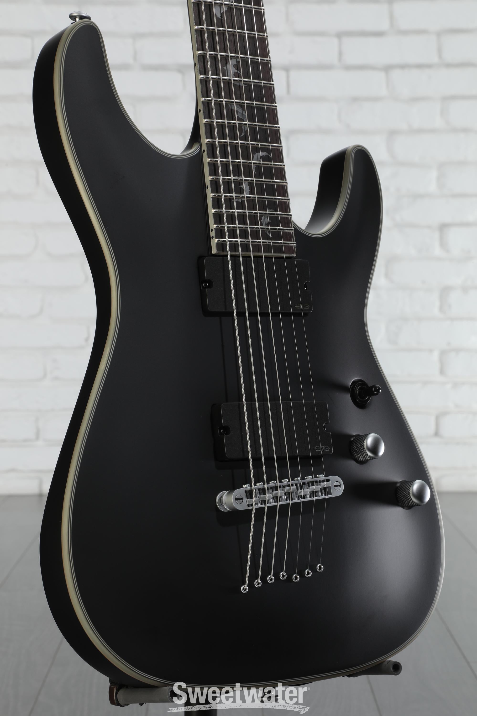 SCHECTER DAMIEN-7 サテンブラック 7弦 Amazon.com: Schecter Damien-7 SBK Electric Guitar - Satin