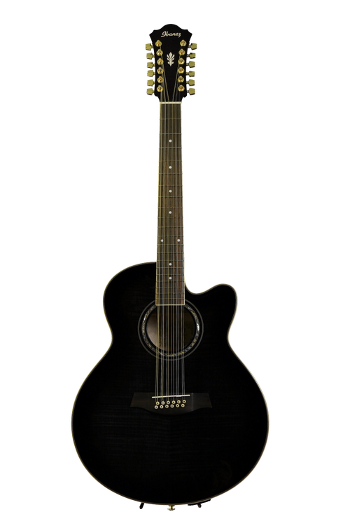 ギター Ibanez AEL12ERLG1201 Ibanez AEL2012ETKS - Transparent Black | Sweetwater