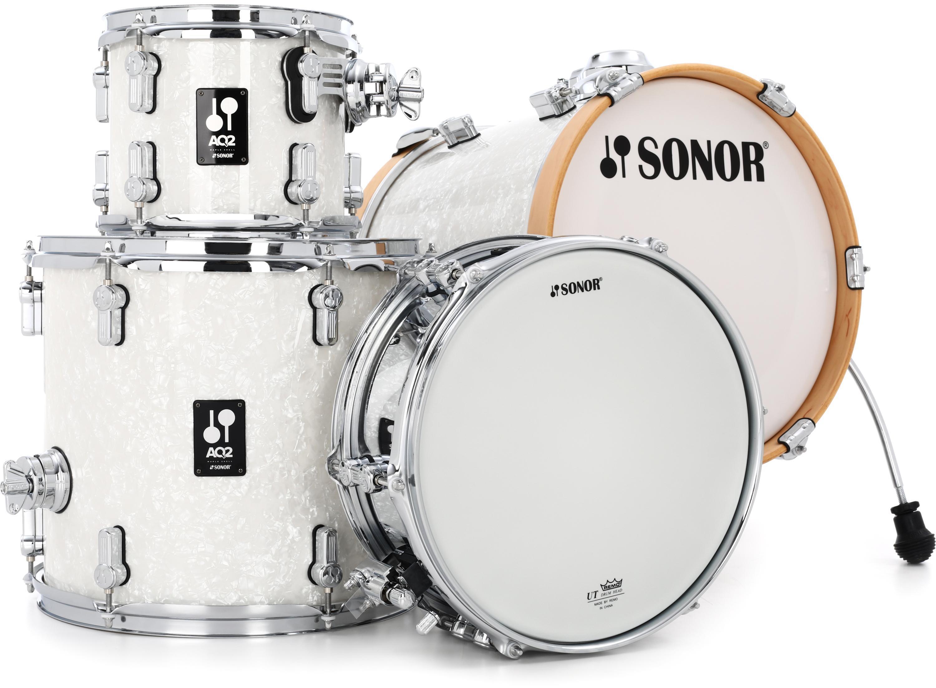 Sonor AQ2 Martini 4-piece Shell Pack with Snare - White Marine