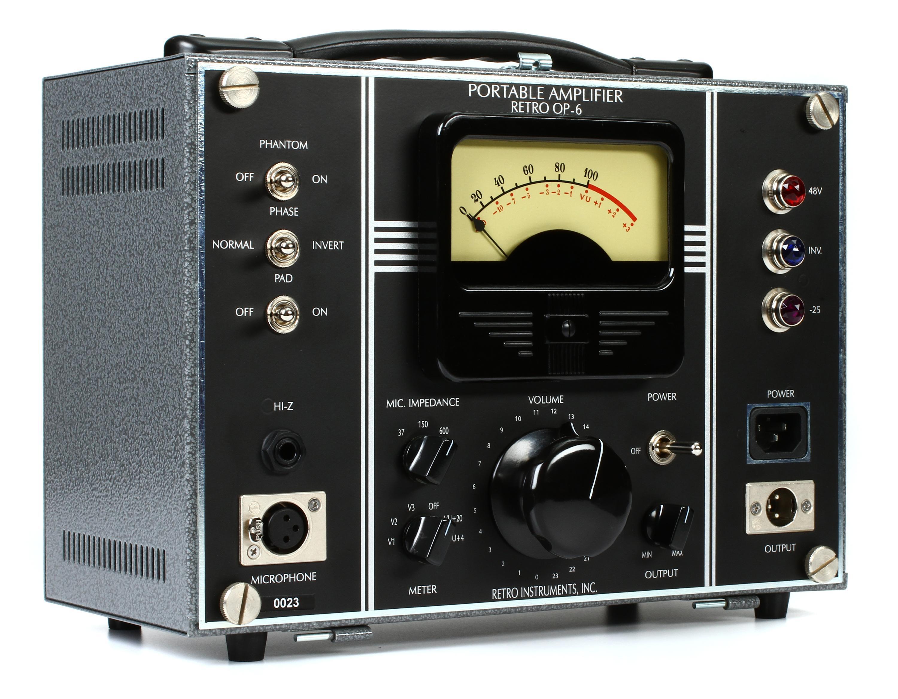 Retro Instruments OP-6 Tube Desktop Microphone Preamp | Sweetwater