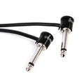 Photo of George Ls GL155Pedal20 Right Angle to Right Angle Pedalboard Patch Cable - 20 inch Black