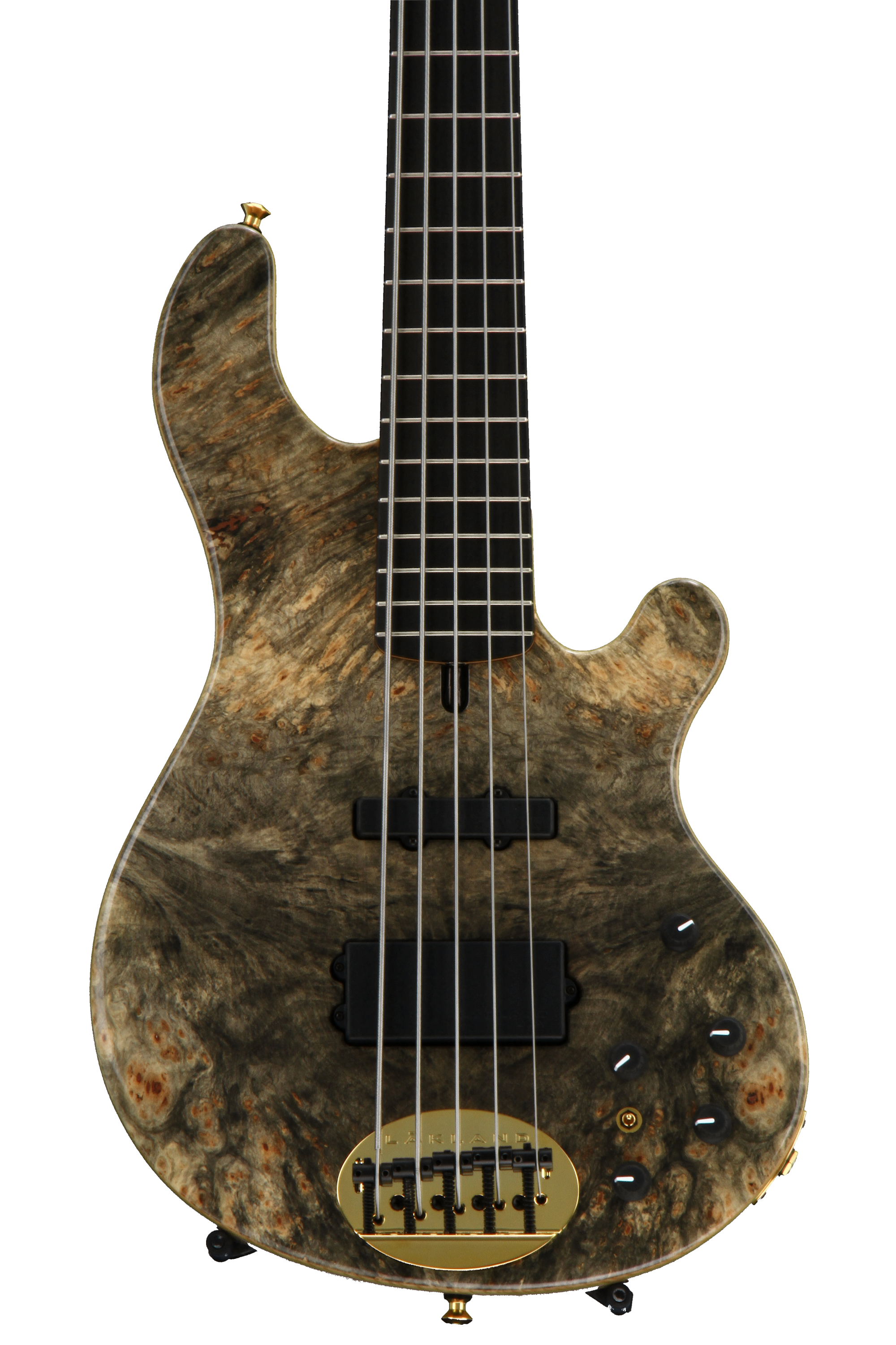 Lakland 55-94 Deluxe, Exotic Top - Buckeye Burl with Ebony