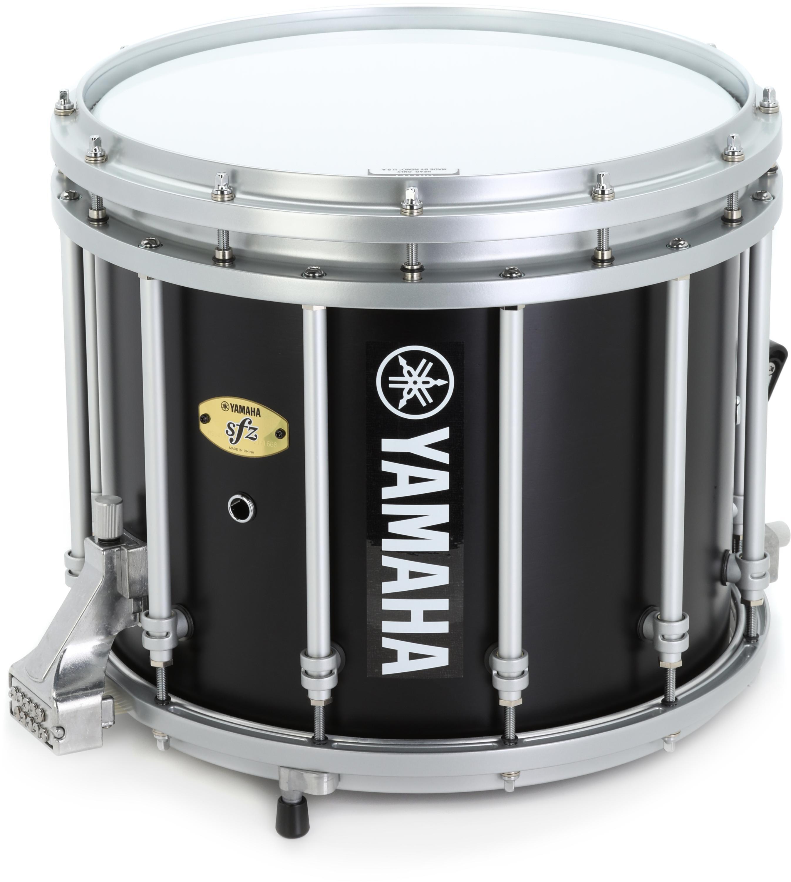 Yamaha MS-9414 14-inch x 12-inch SFZ Marching Snare Drum with Anodized  Hardware - Black Forest