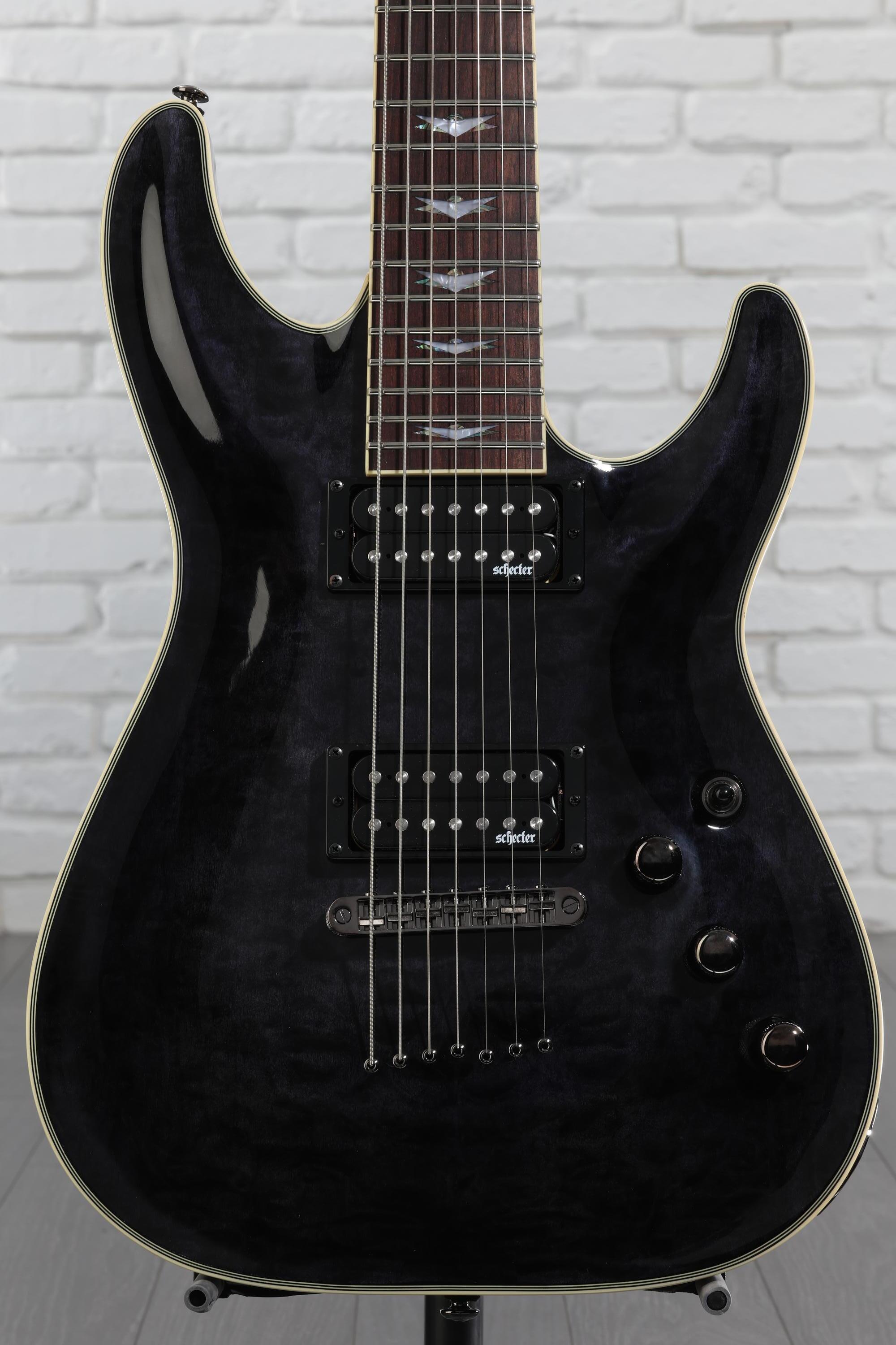 Schecter Omen Extreme-7 Electric Guitar - See Thru Black | Sweetwater