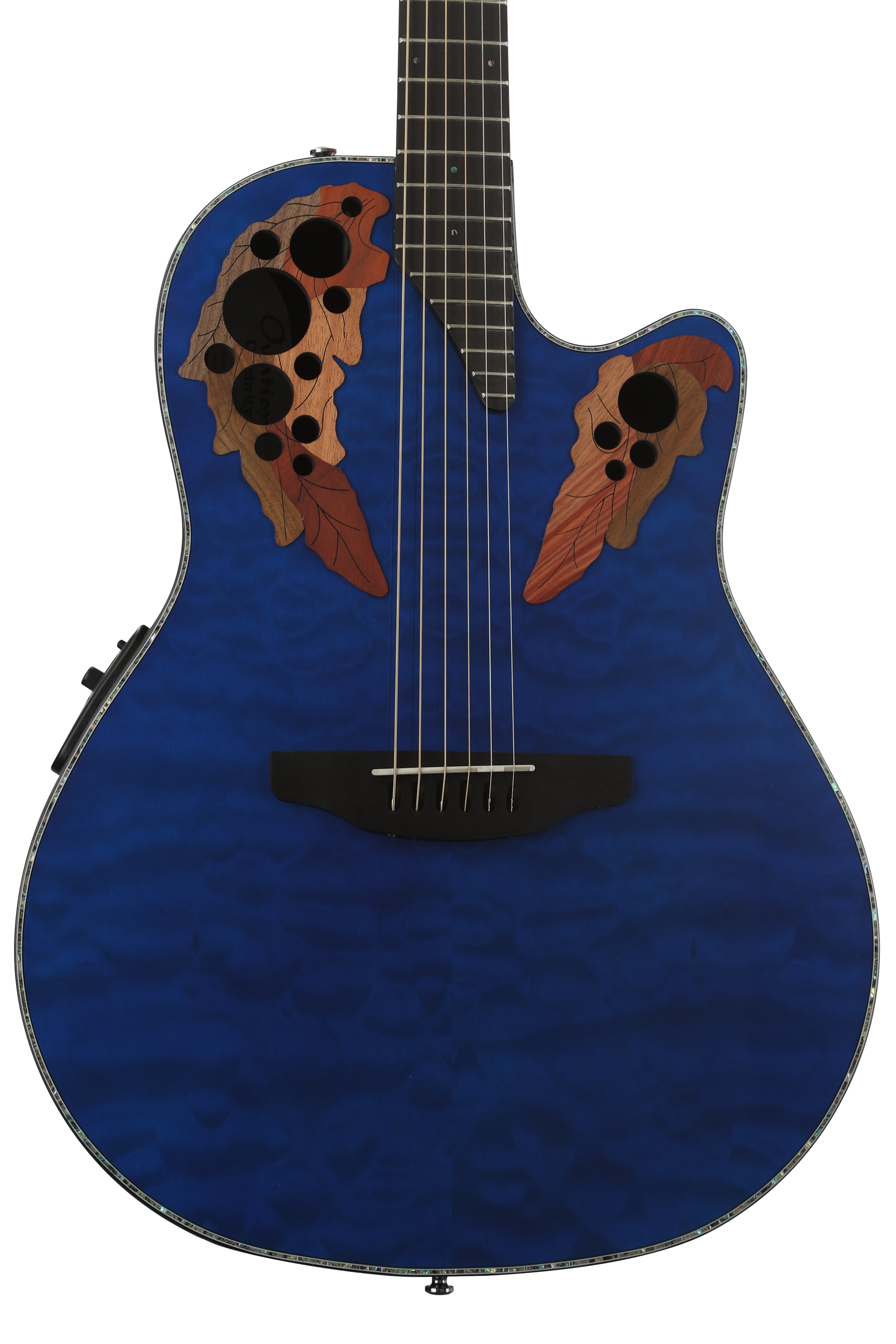 アコースティックギター OVAITION CE44P 8TQ QM BLUE Ovation Celebrity Elite Plus CE44P-8TQ Mid-Depth Acoustic-Electric