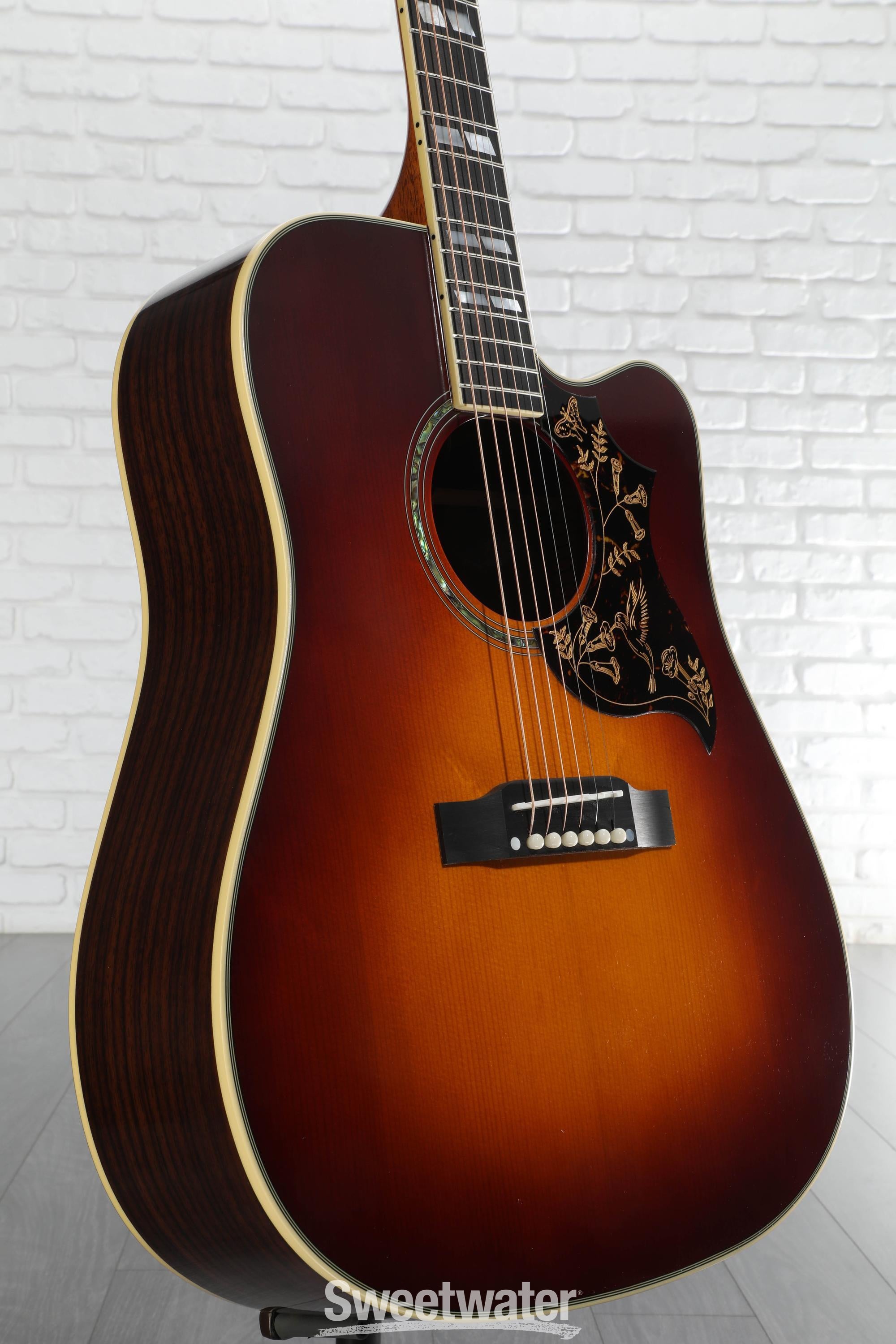 Epiphone Hummingbird Deluxe EC Acoustic-electric Guitar - Autumn Burst