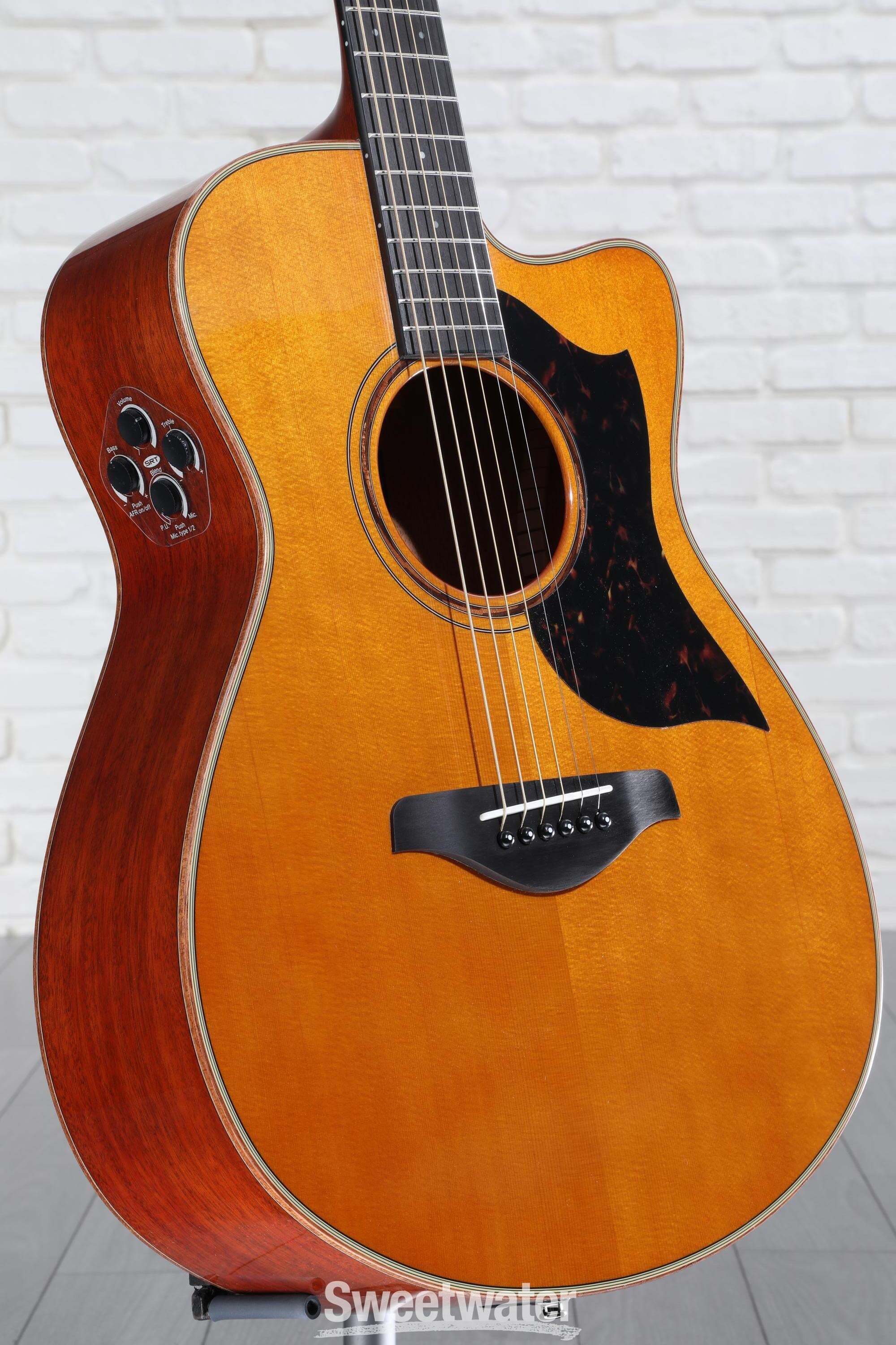 Yamaha AC3M ARE Concert Cutaway - Vintage Natural | Sweetwater