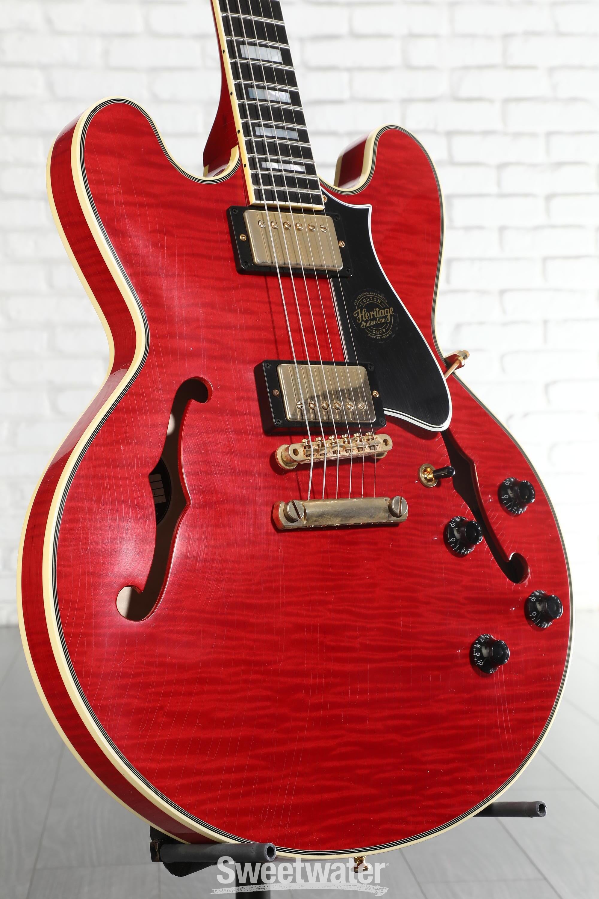 Photo of Heritage Custom Shop Core Collection H-555 Electric Guitar - Artisan Aged Trans Cherry