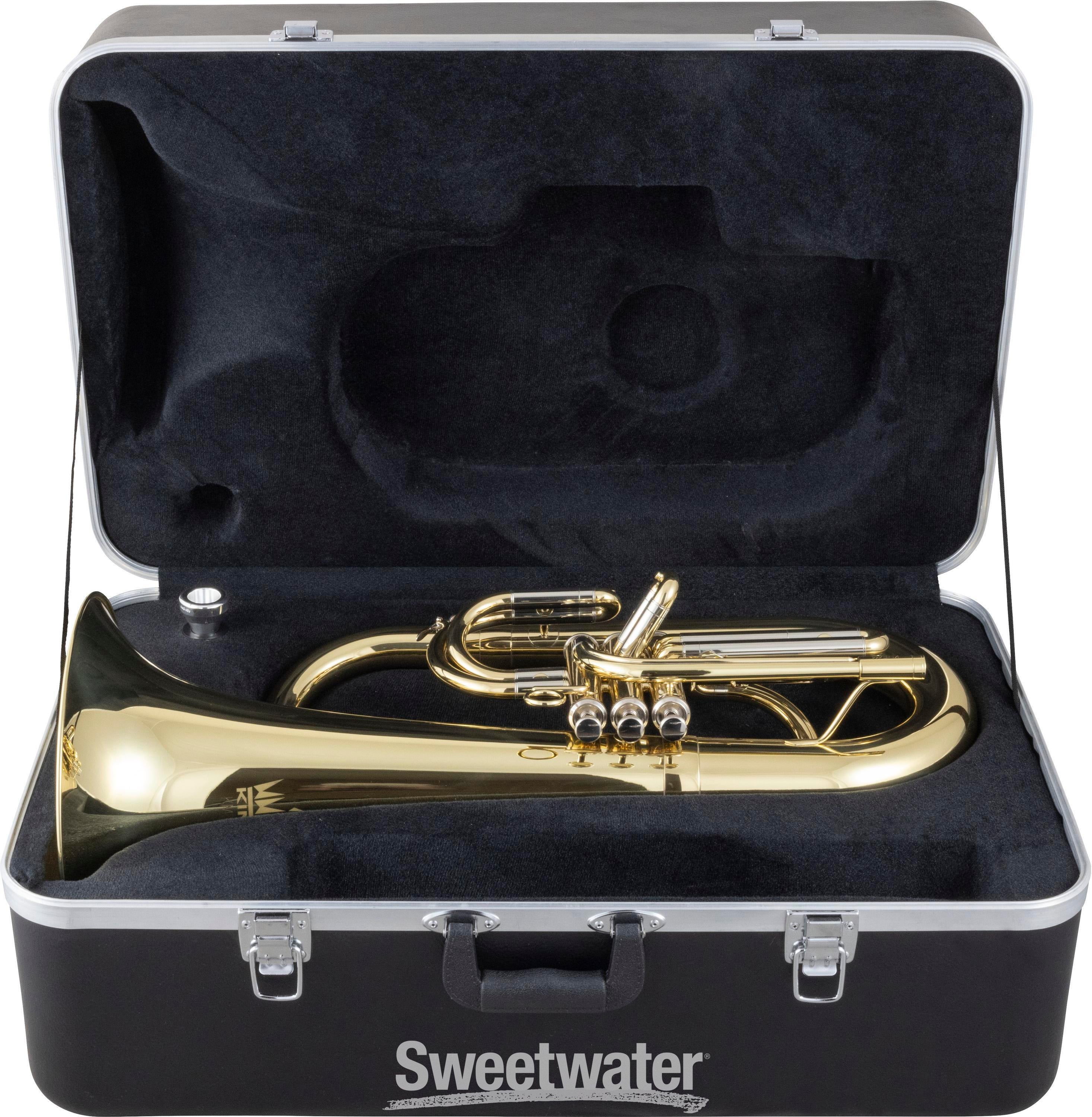 King KME411 Performance Series Marching Euphonium - Clear Lacquer