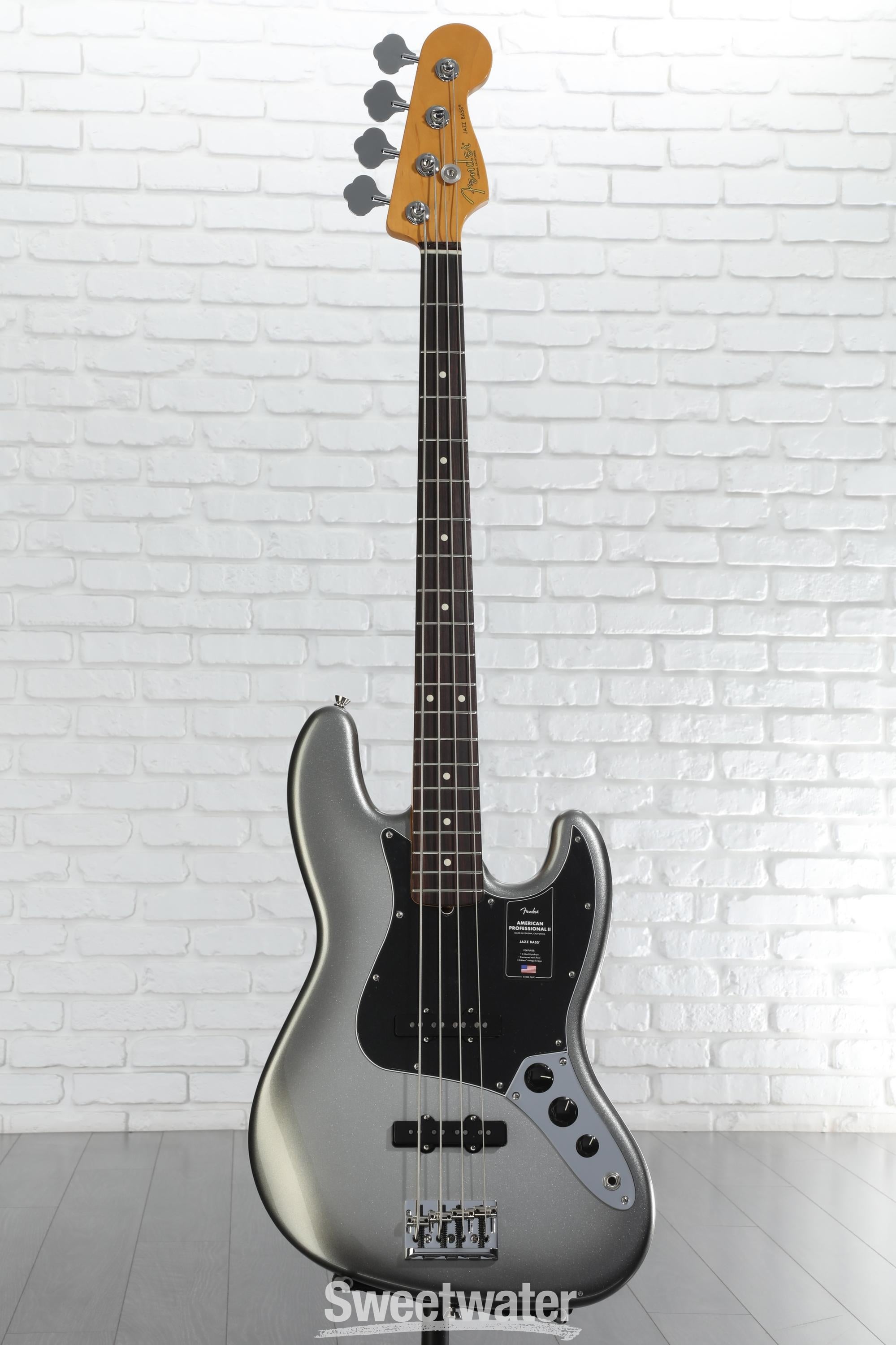 Fender American Professional II Jazz Bass - Mercury with Rosewood