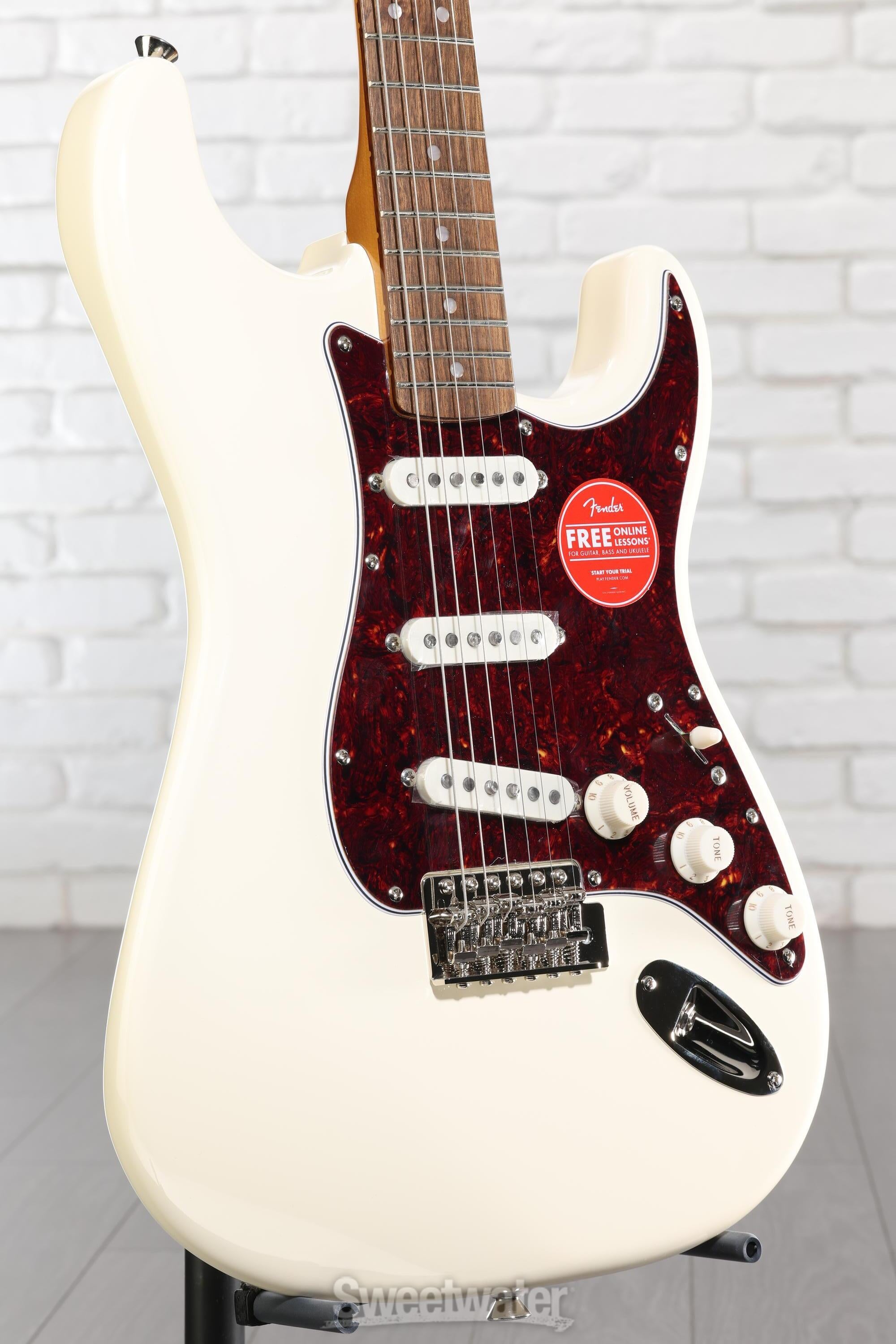 ギター Squier Classic Vibe 70s Stratocaster LH Squier Classic Vibe '70s Stratocaster - Olympic White | Sweetwater
