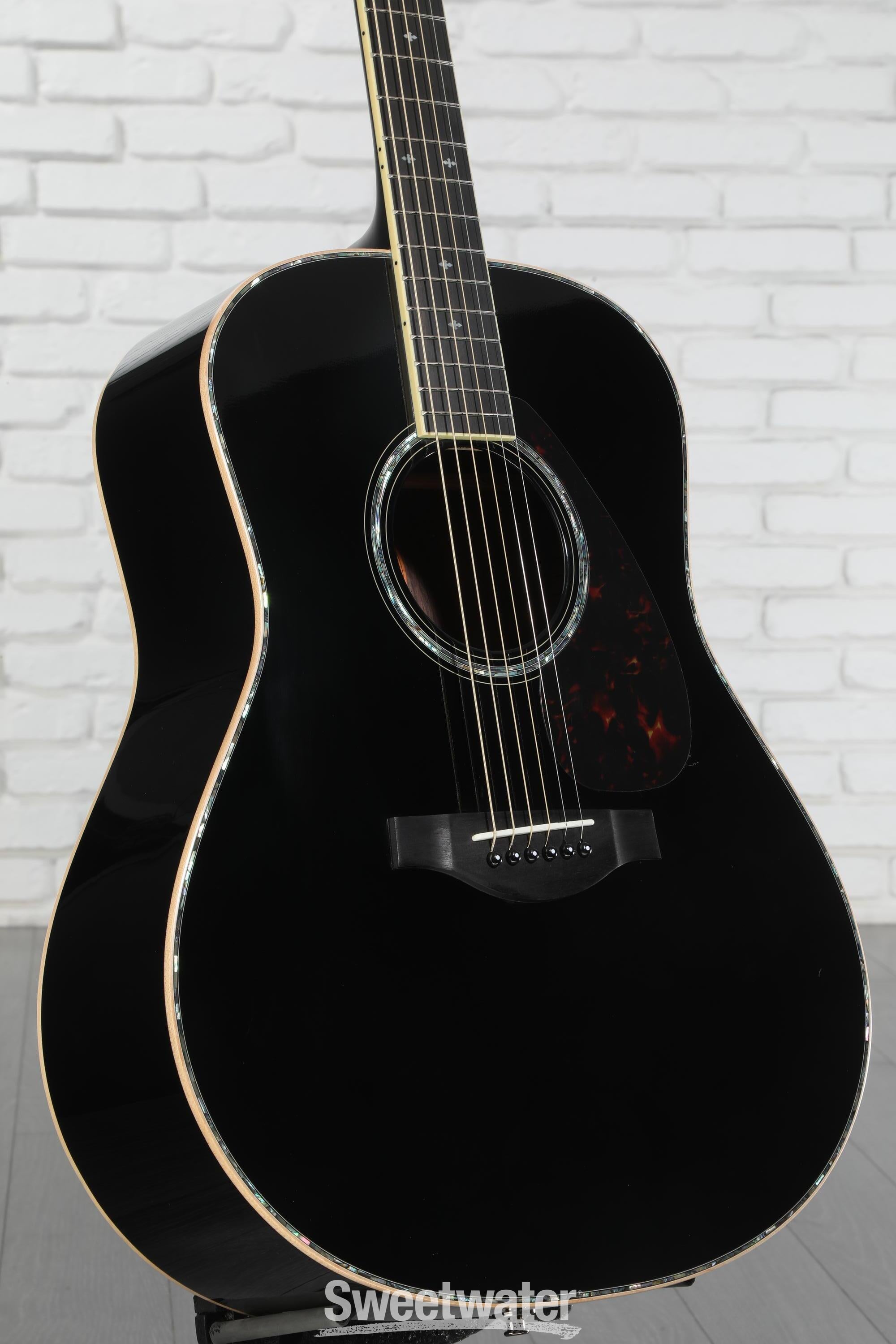 Yamaha LL16D ARE Original Jumbo Acoustic-electric Guitar - Black
